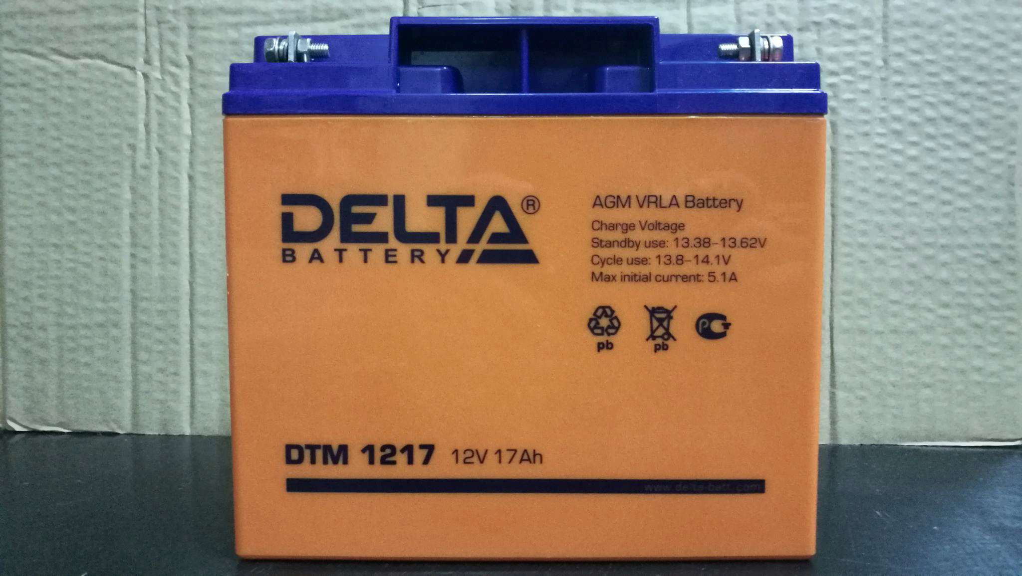 Аккумуляторная батарея для ИБП DELTA BATTERY DTM 1217 —  в .