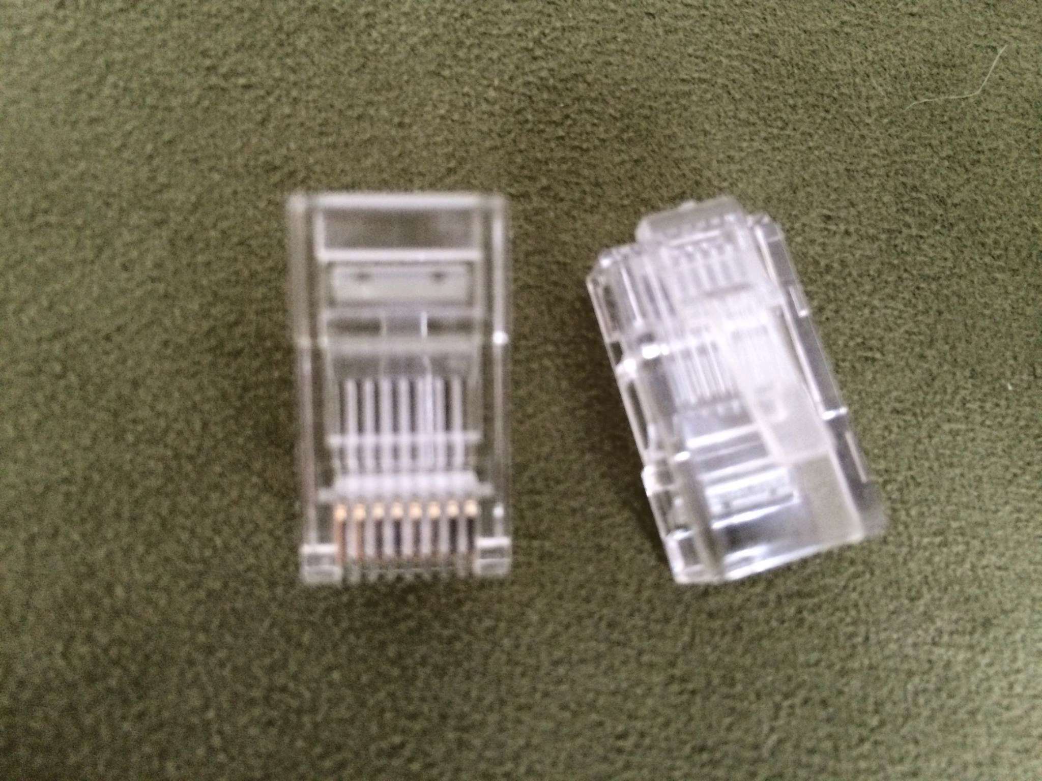 Коннектор Lanmaster RJ45 UTP 8P8C, универсальный, cat.5e, 100 шт. (TWT ...