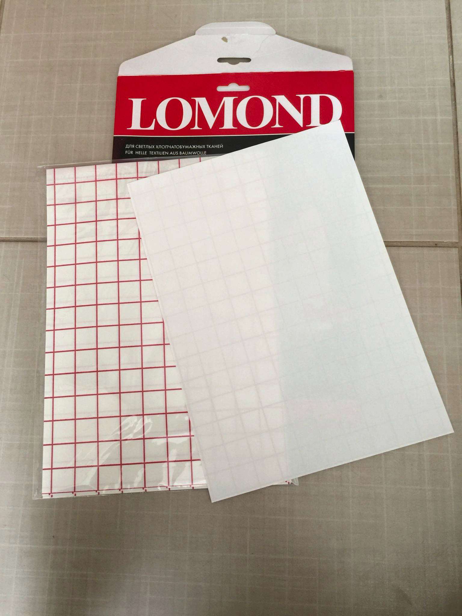 Ломонд термотрансферная бумага для светлых тканей