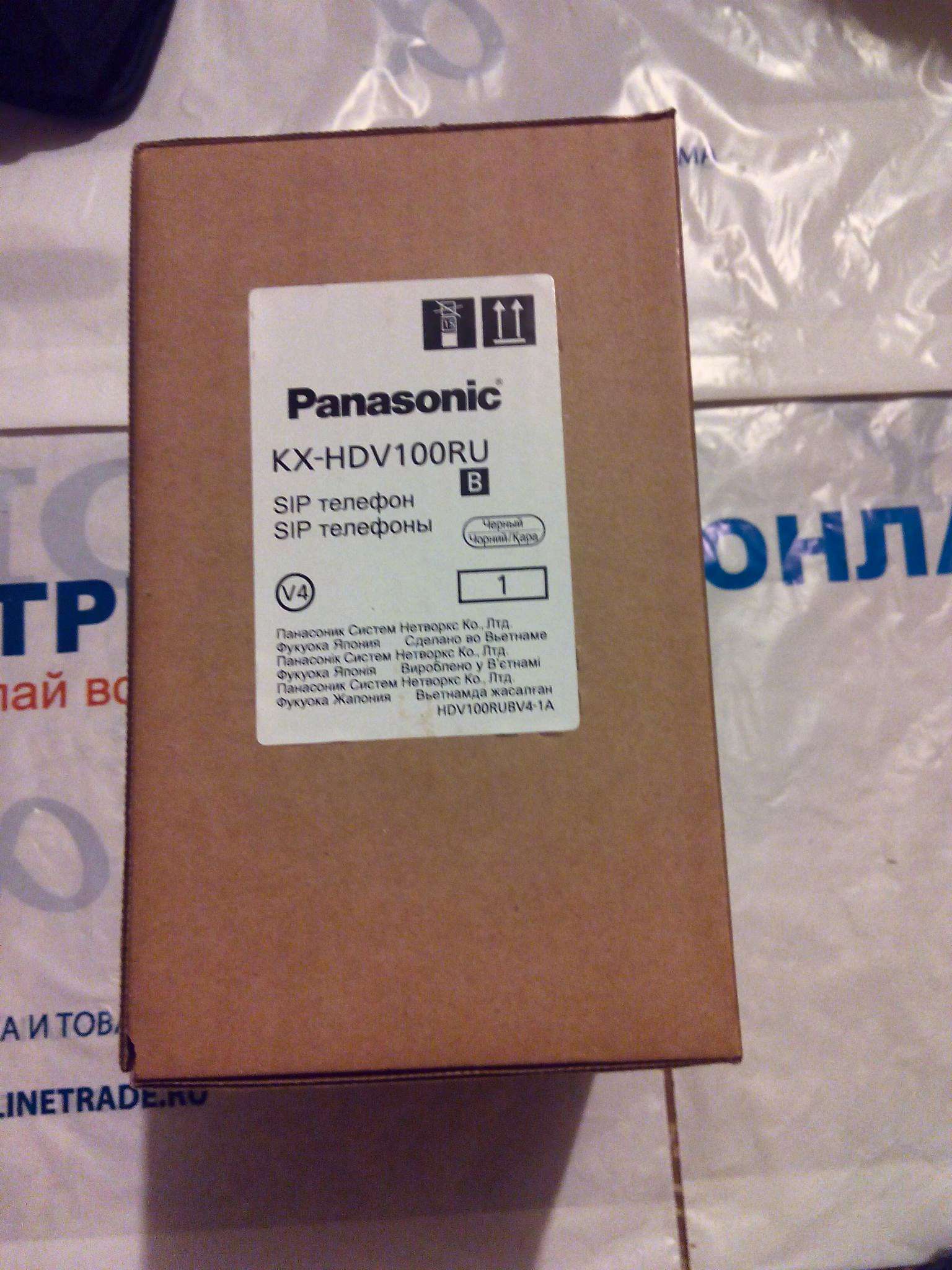 IP-телефон Panasonic KX-HDV100RUB — купить в интернет-магазине ОНЛАЙН  ТРЕЙД.РУ