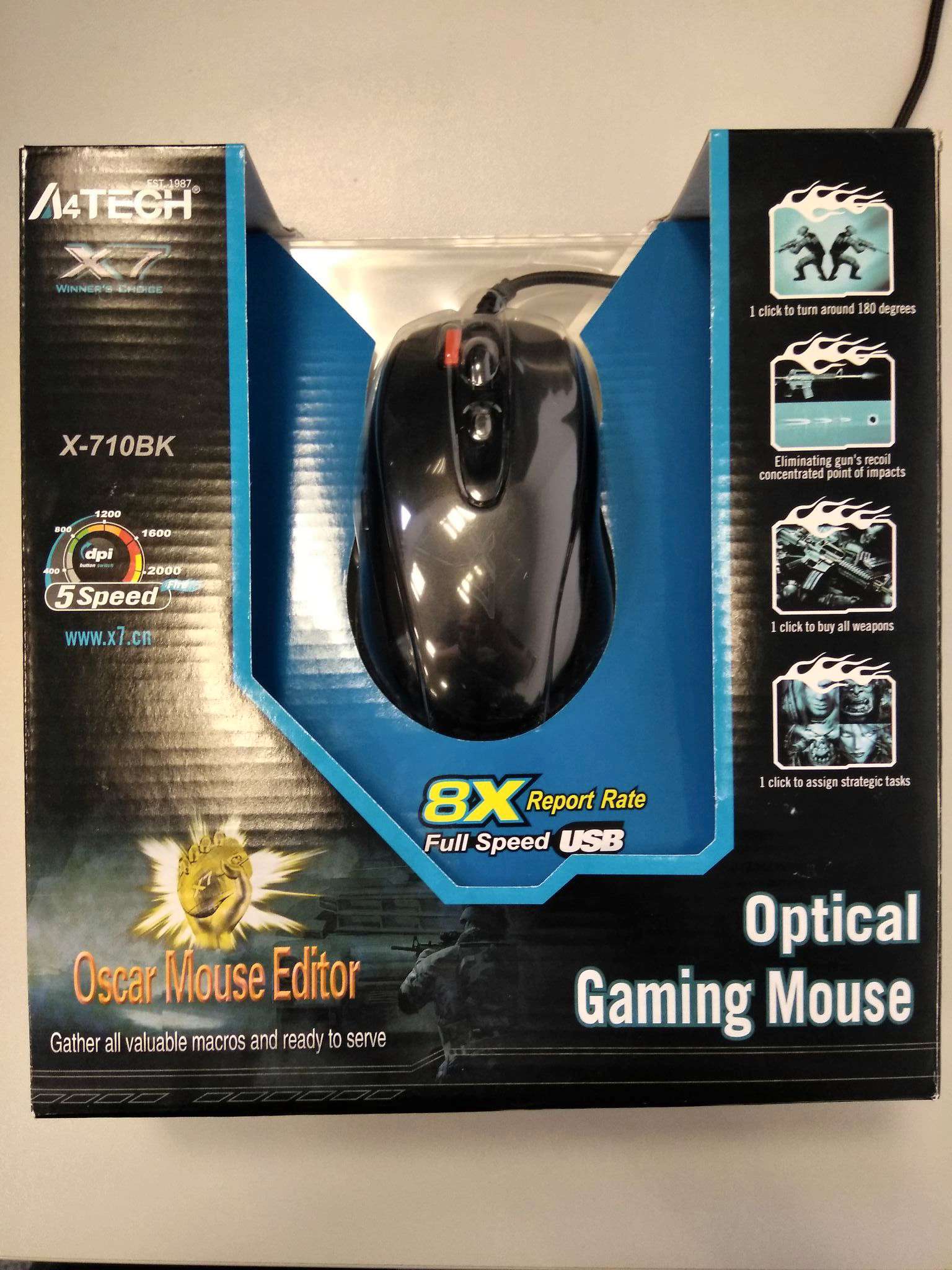 Мышь a4tech 710bk