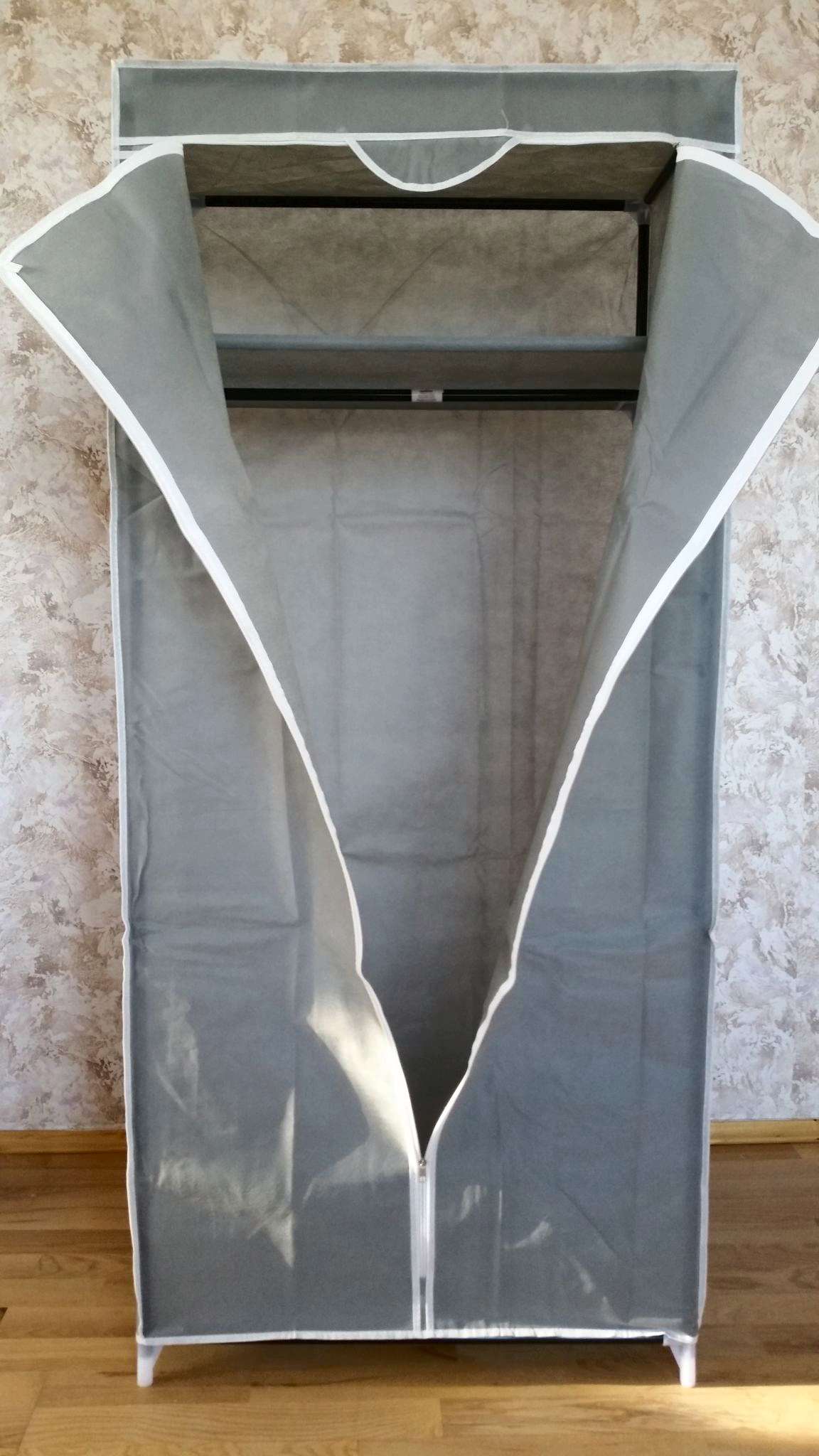 Вешалка-гардероб с чехлом Sheffilton 2012 (серый)