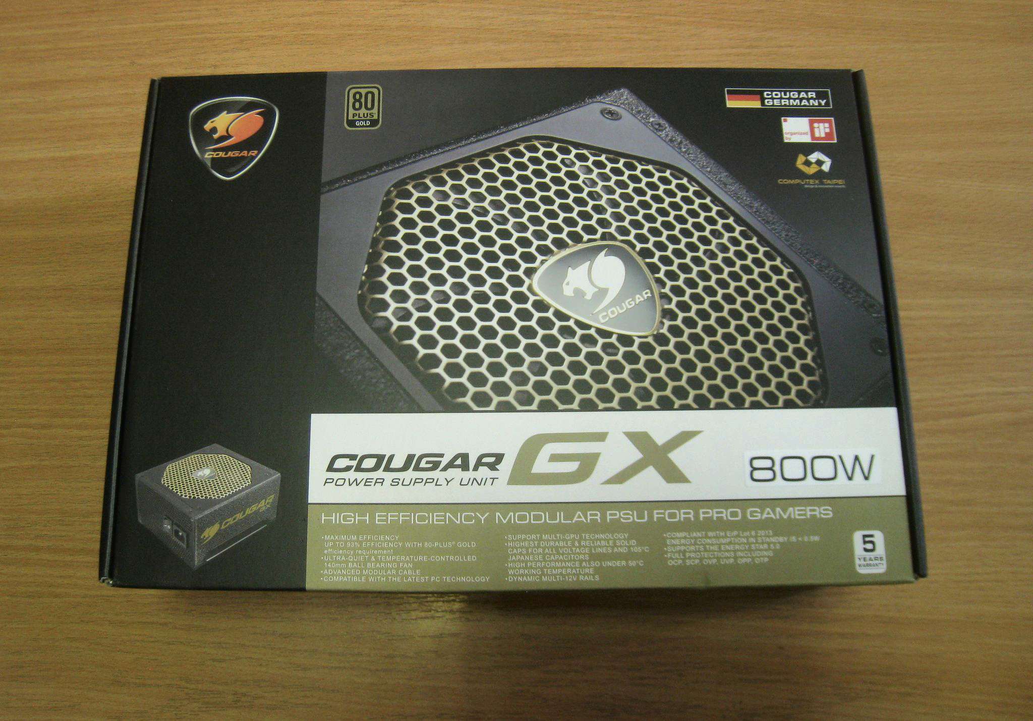 Блок питания Cougar GX800, 800W, 80+ Gold — купить по низкой цене в ...