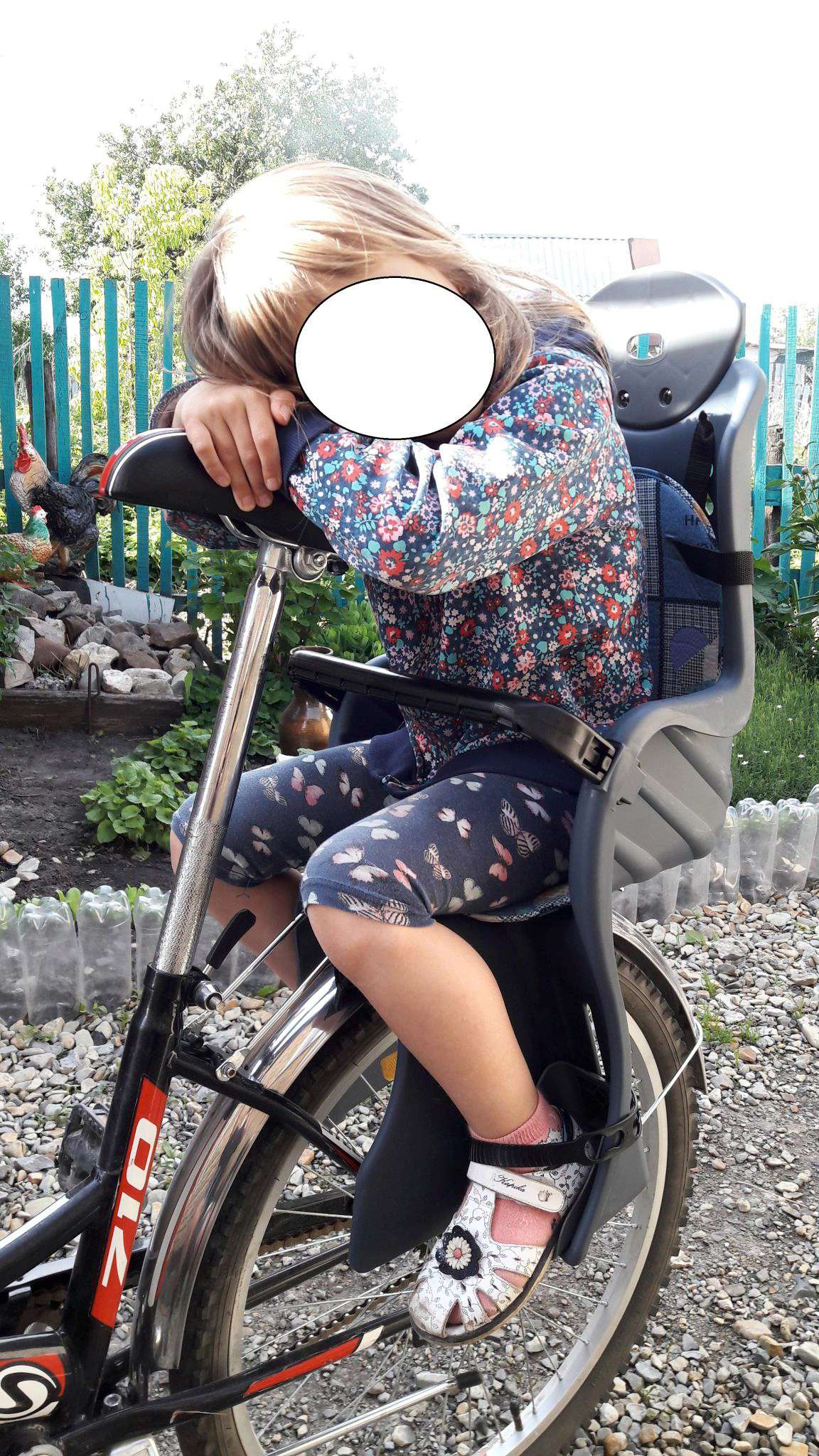 детское велосипедное кресло на багажник до 25 кг
