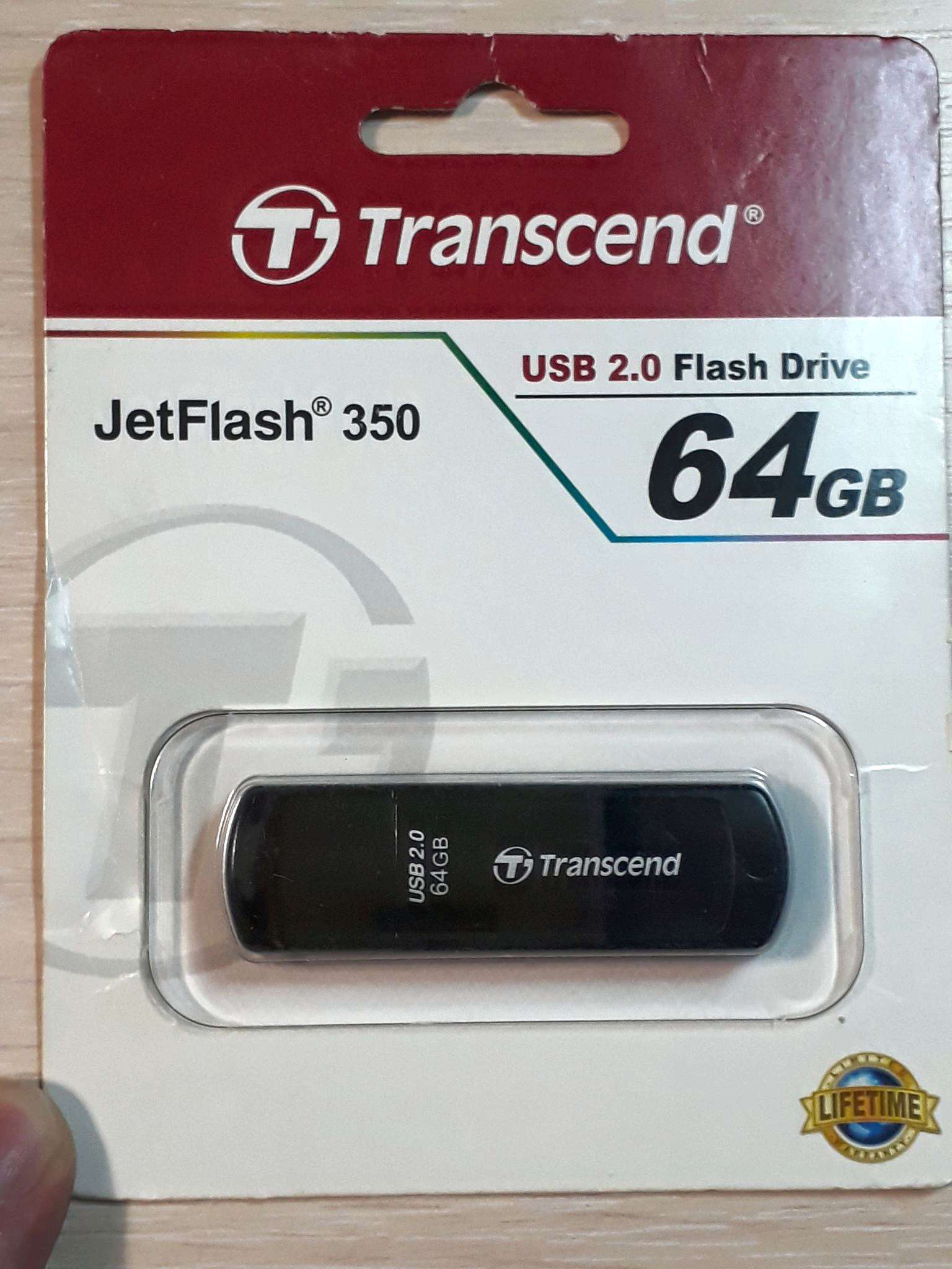 USB флешка Transcend JetFlash 64Gb 350 USB 2.0 — купить в интернет ...
