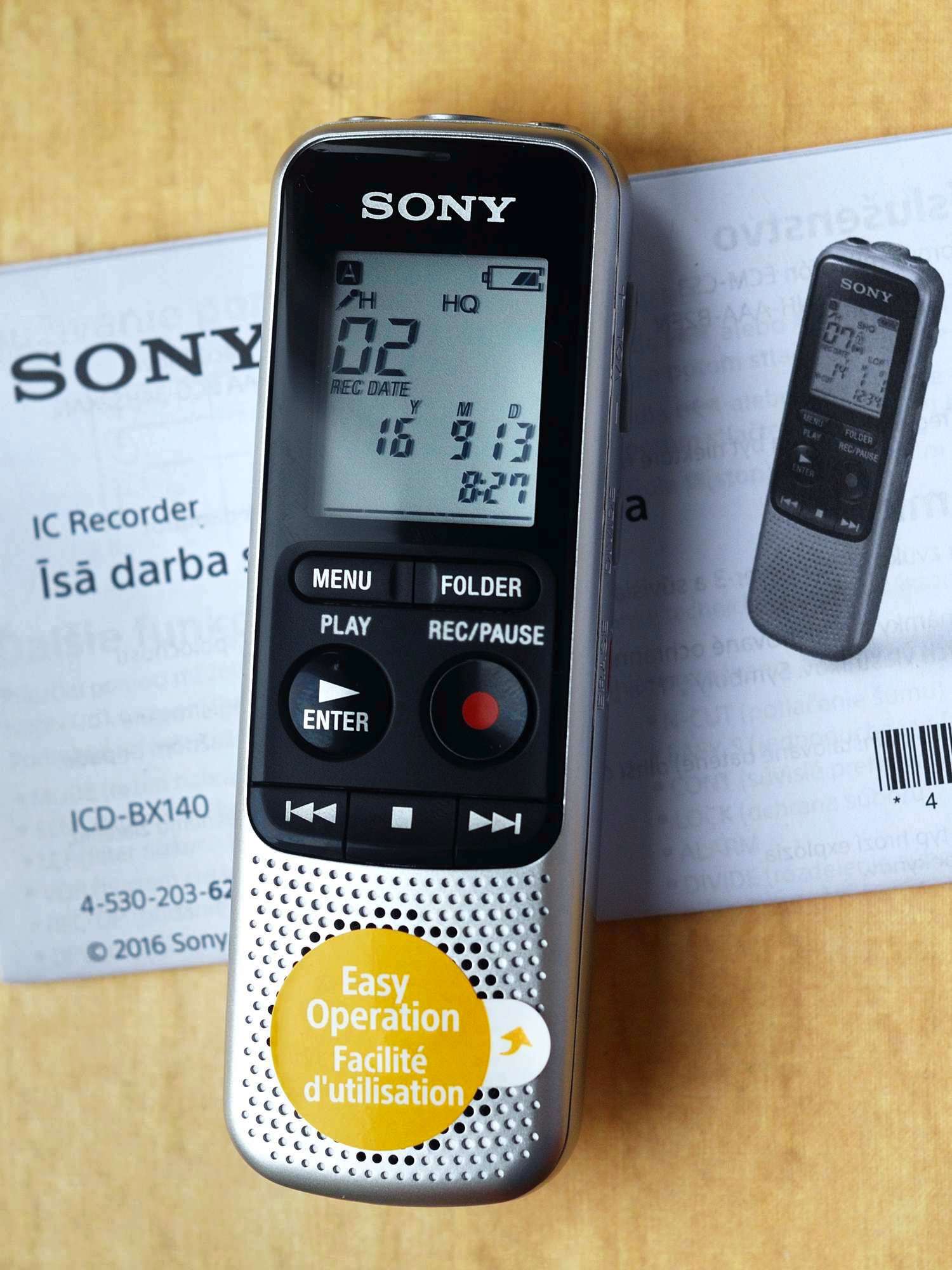 Sony icd bx140 как скинуть запись на компьютер