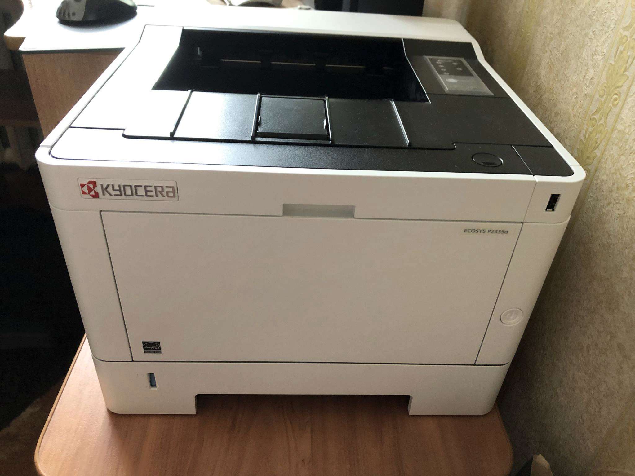 Как установить принтер kyocera ecosys p2335d