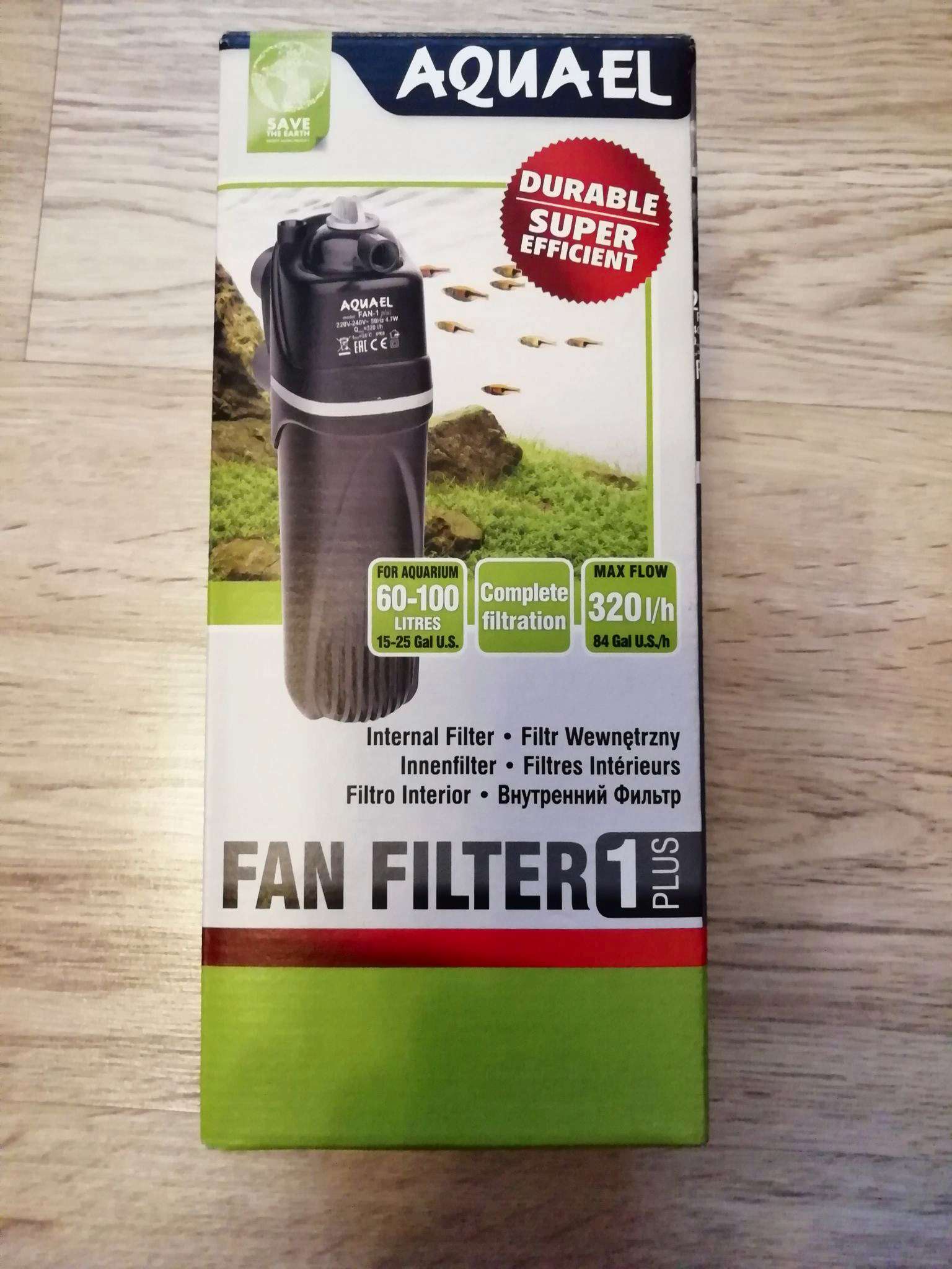 Внутренний фильтр AQUAEL FAN FILTER 1 plus для аквариума 60 - 100 л ...