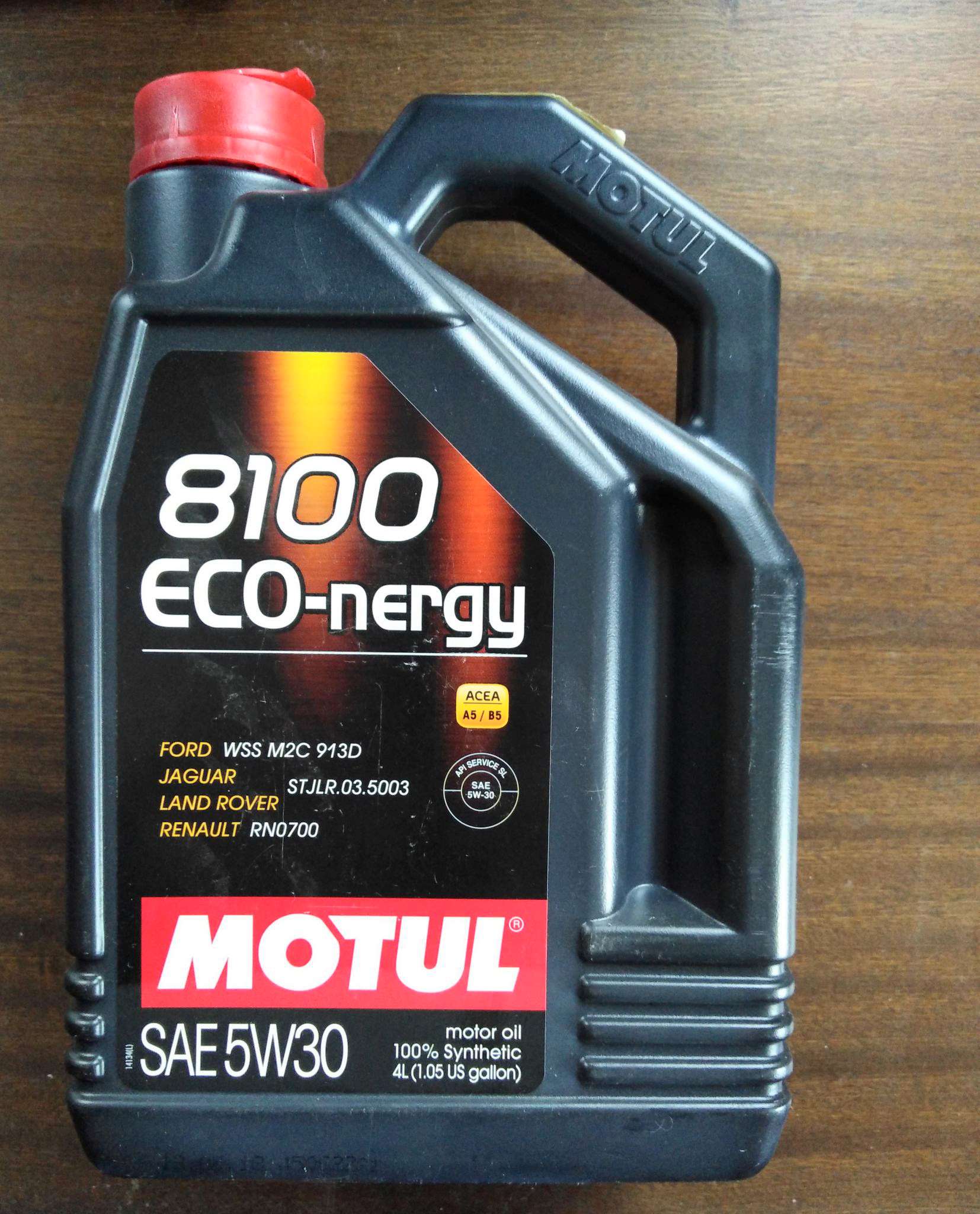 Моторное масло MOTUL 8100 Eco-nergy 5W-30 синтетическое 4 л 104257/ ...