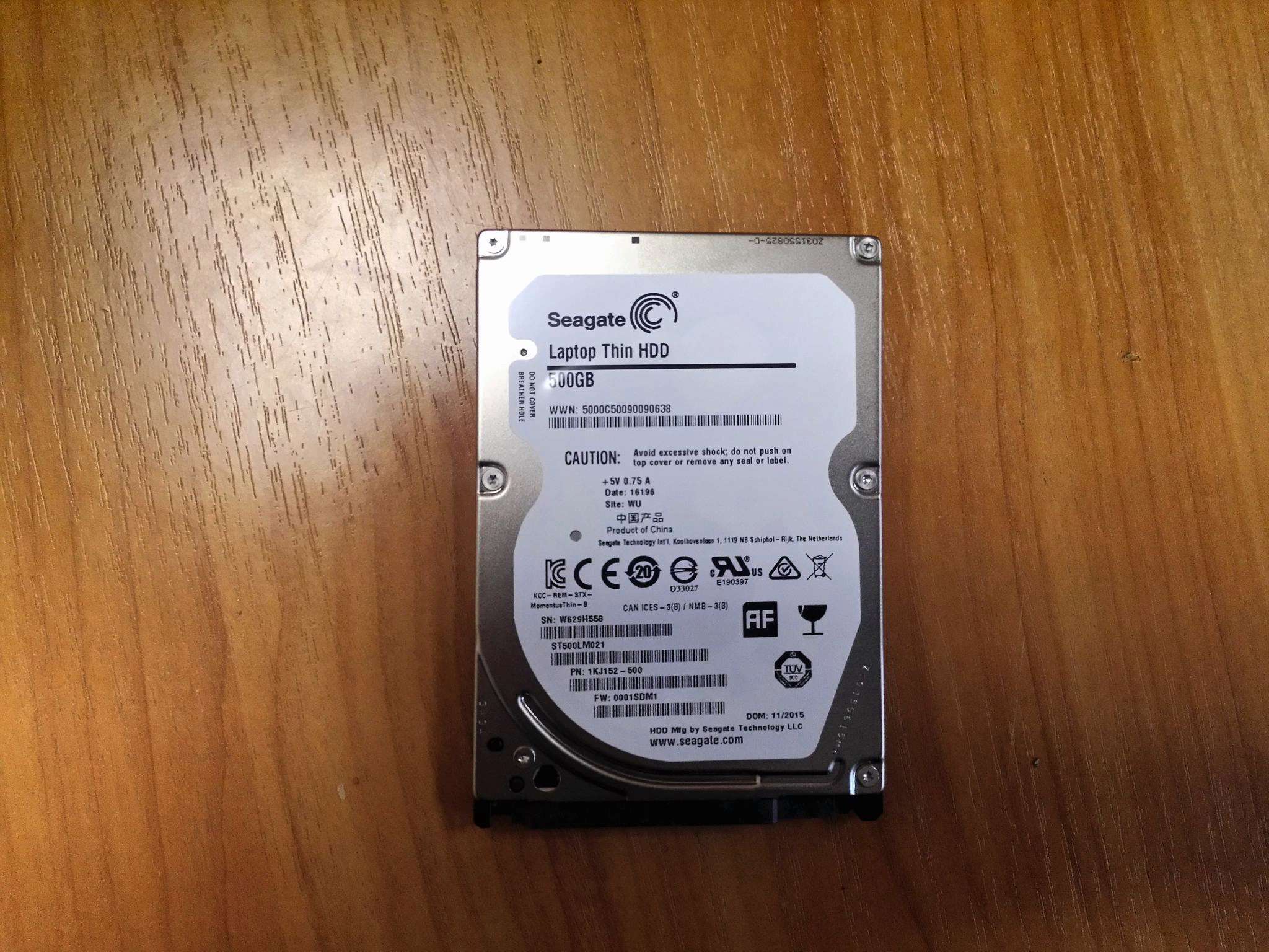 Laptop thin HDD 500 GB Seagate st500lm021