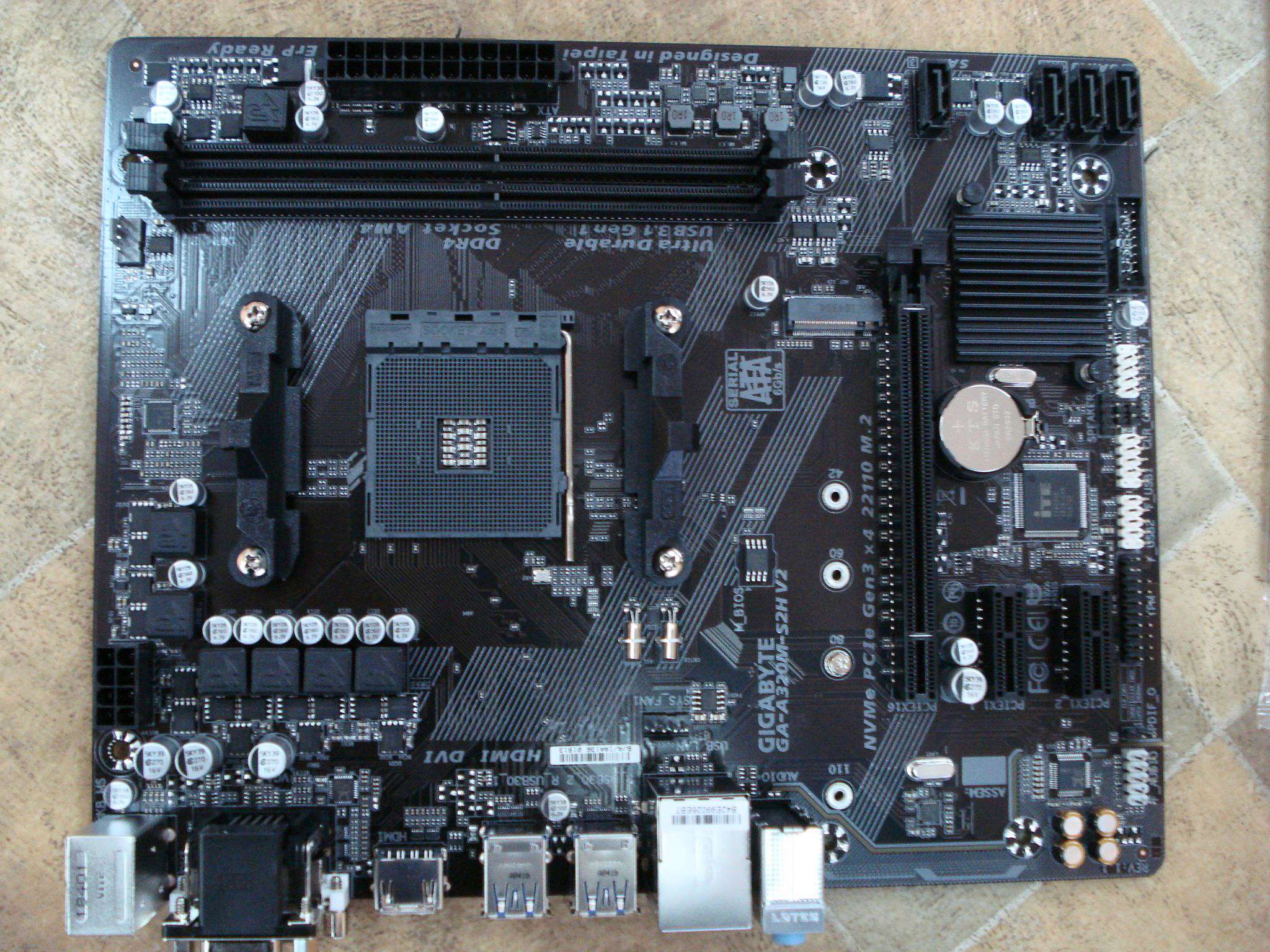 Материнская плата GIGABYTE GA-A320M-S2H V2 (AM4, microATX) — купить в ...