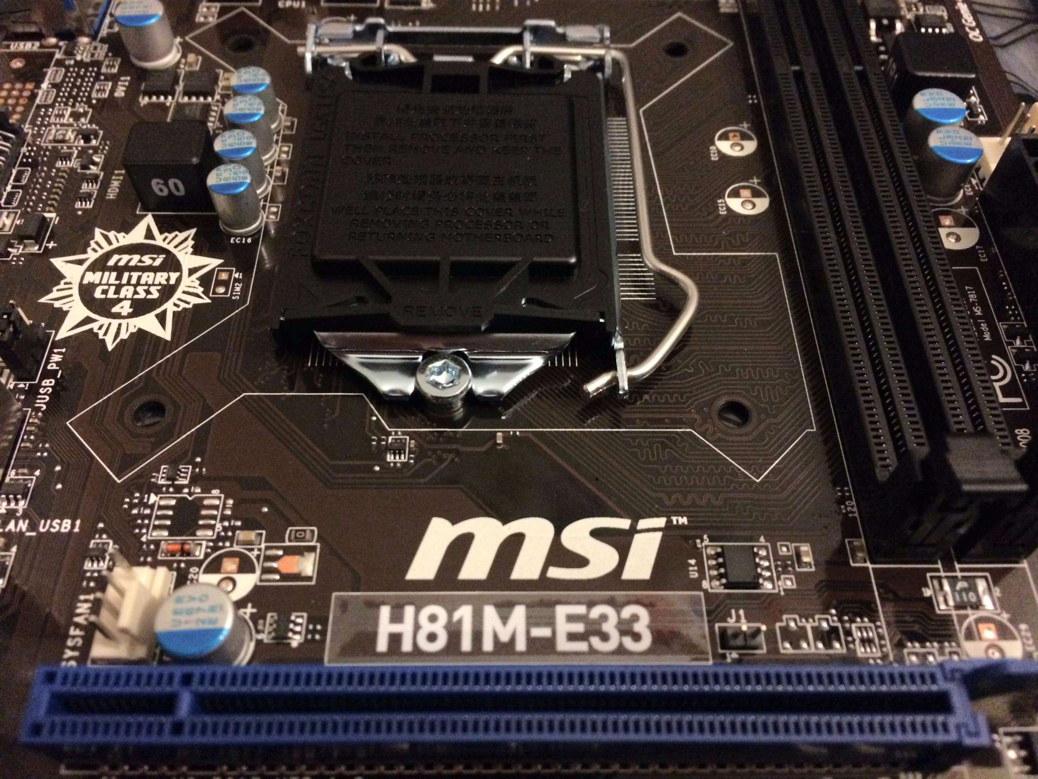 Msi h81m e33 фото