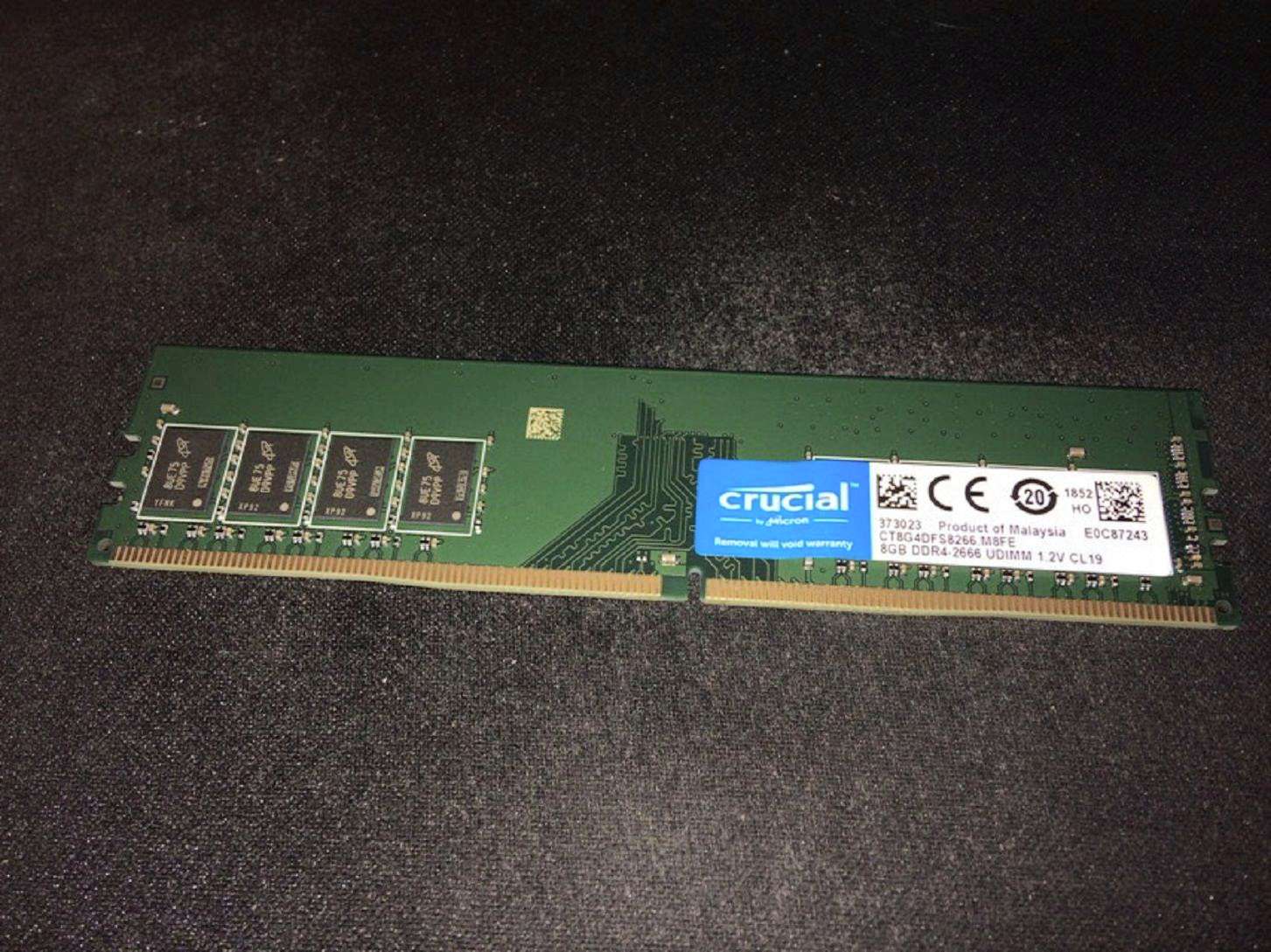 Оперативная память Crucial DDR4 8Gb 2666MHz pc-21300 (CT8G4DFS8266 ...