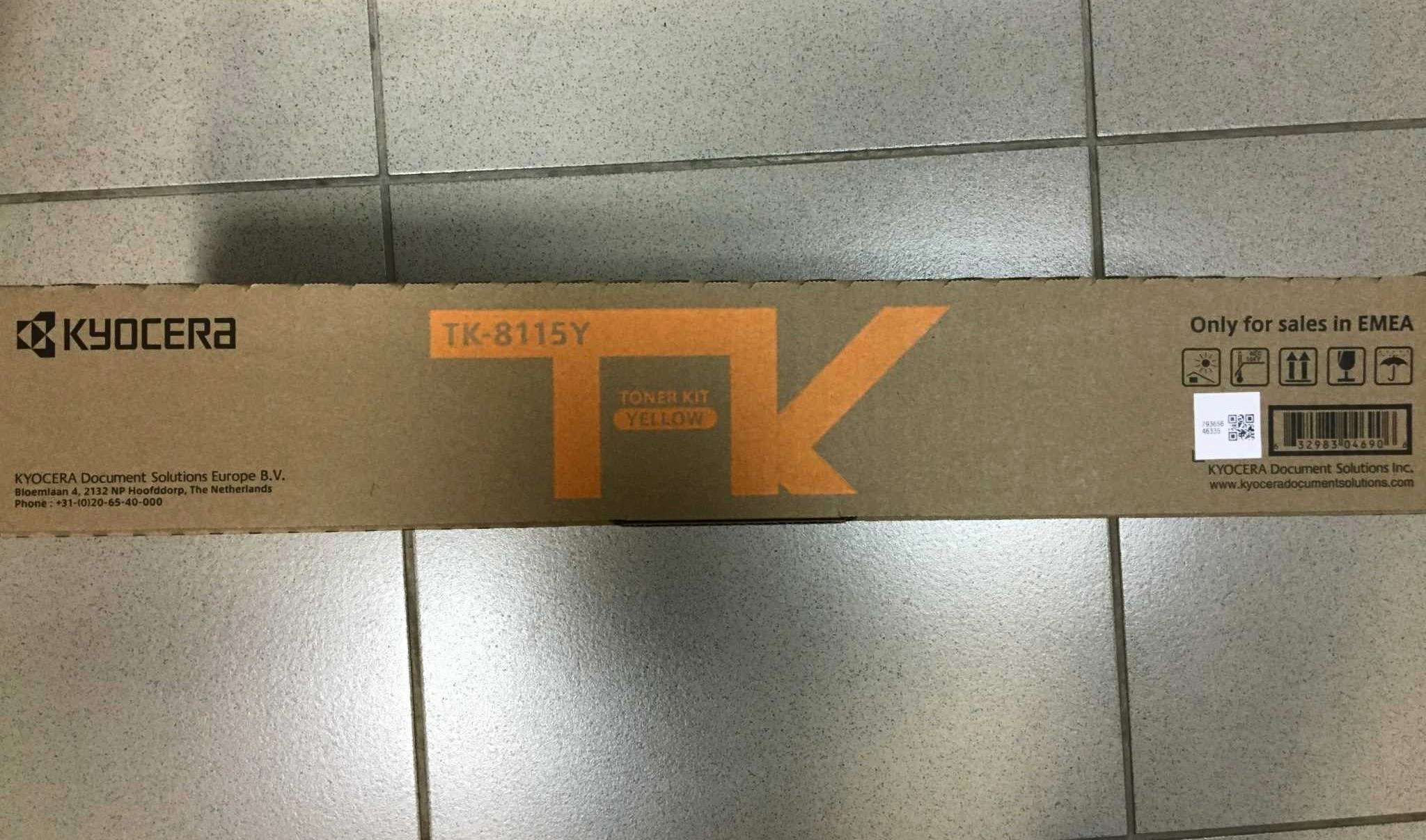 Тонер-картридж TK-8115Y yellow для Kyocera M8124cidn/M8130cidn 6 000 ...