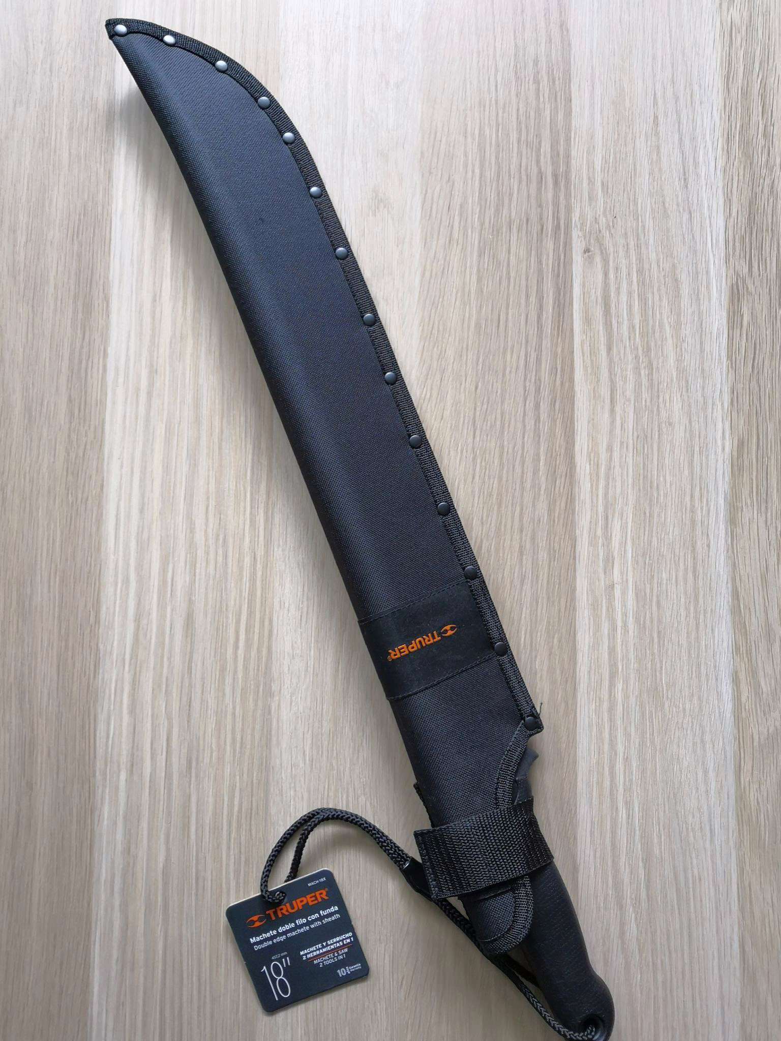Мачете TRUPER MACH-18X 13098, двустороннее с чехлом — купить в интернет ...