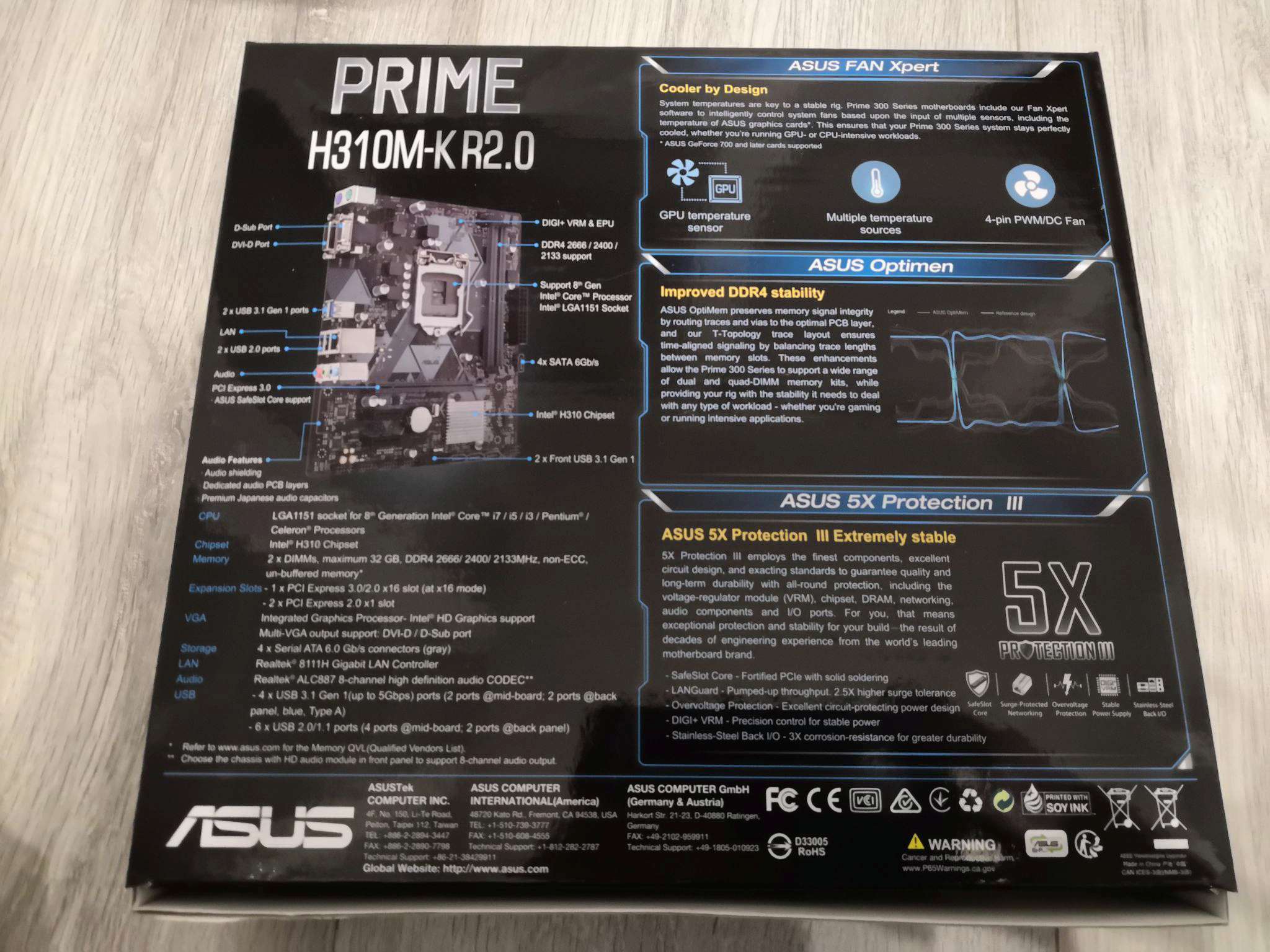 Asus prime h510m k нет изображения