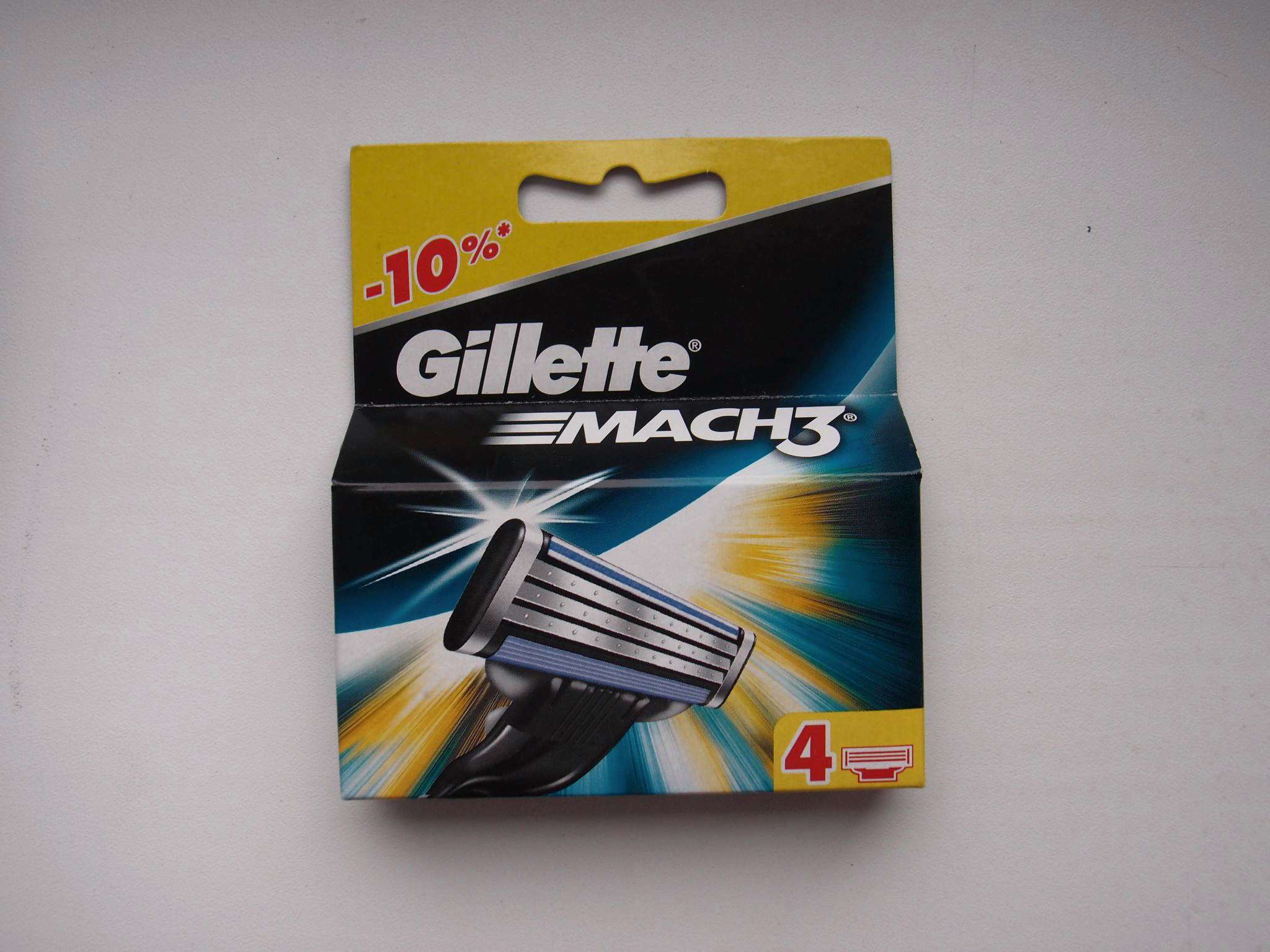 Gillette mach3 power сменные кассеты для бритья 4шт