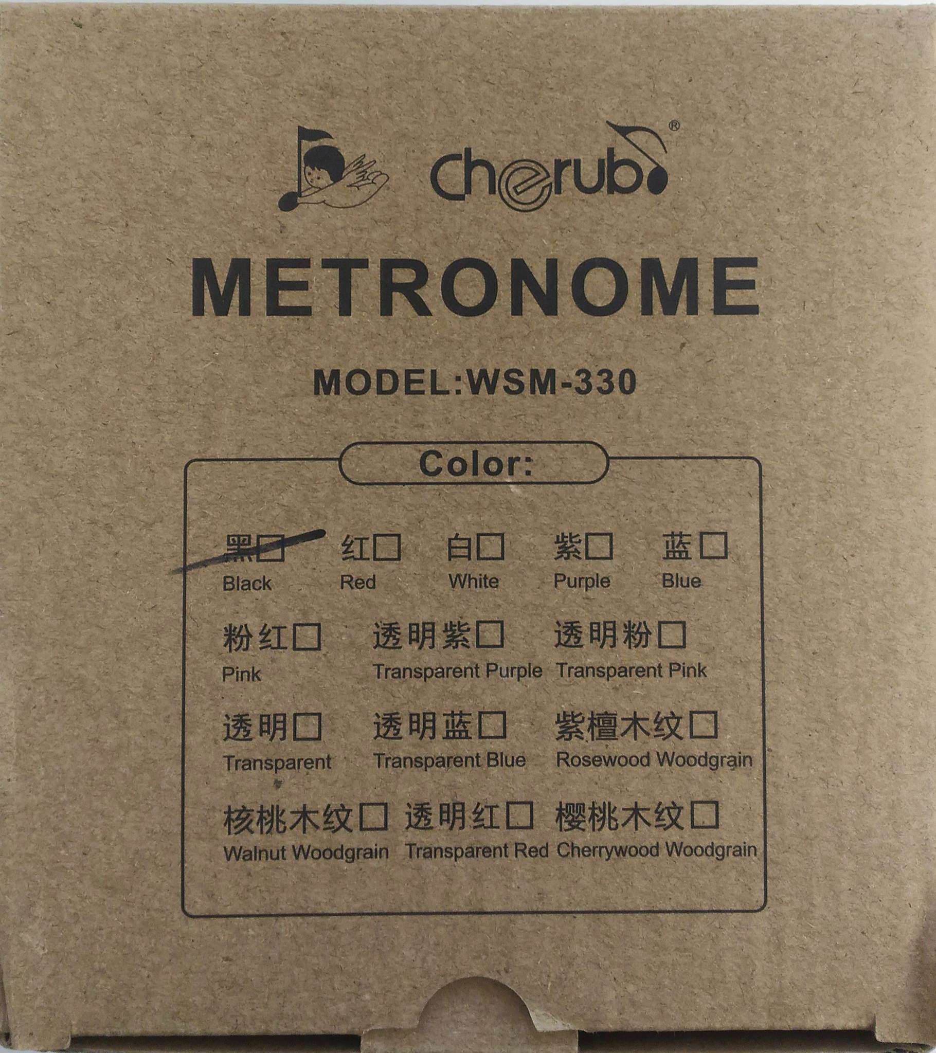 Metronome mecanique Cherub WSM-330-BK
