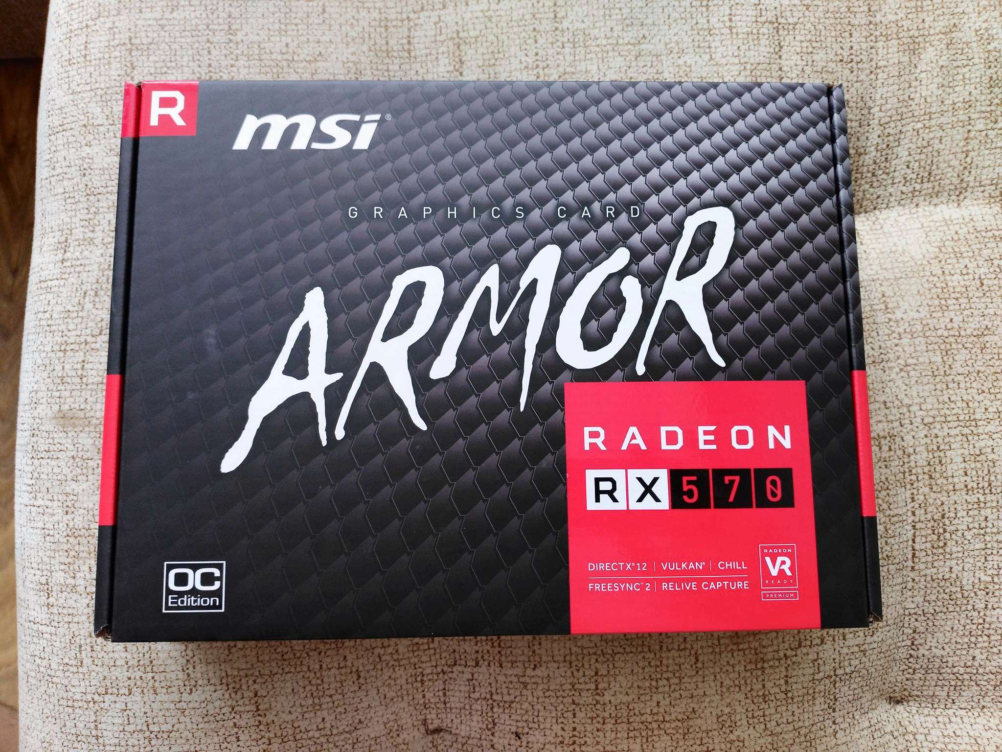 Видеокарта MSI Radeon RX 570 ARMOR 4G, RX 570 ARMOR 4G OC — купить в ...
