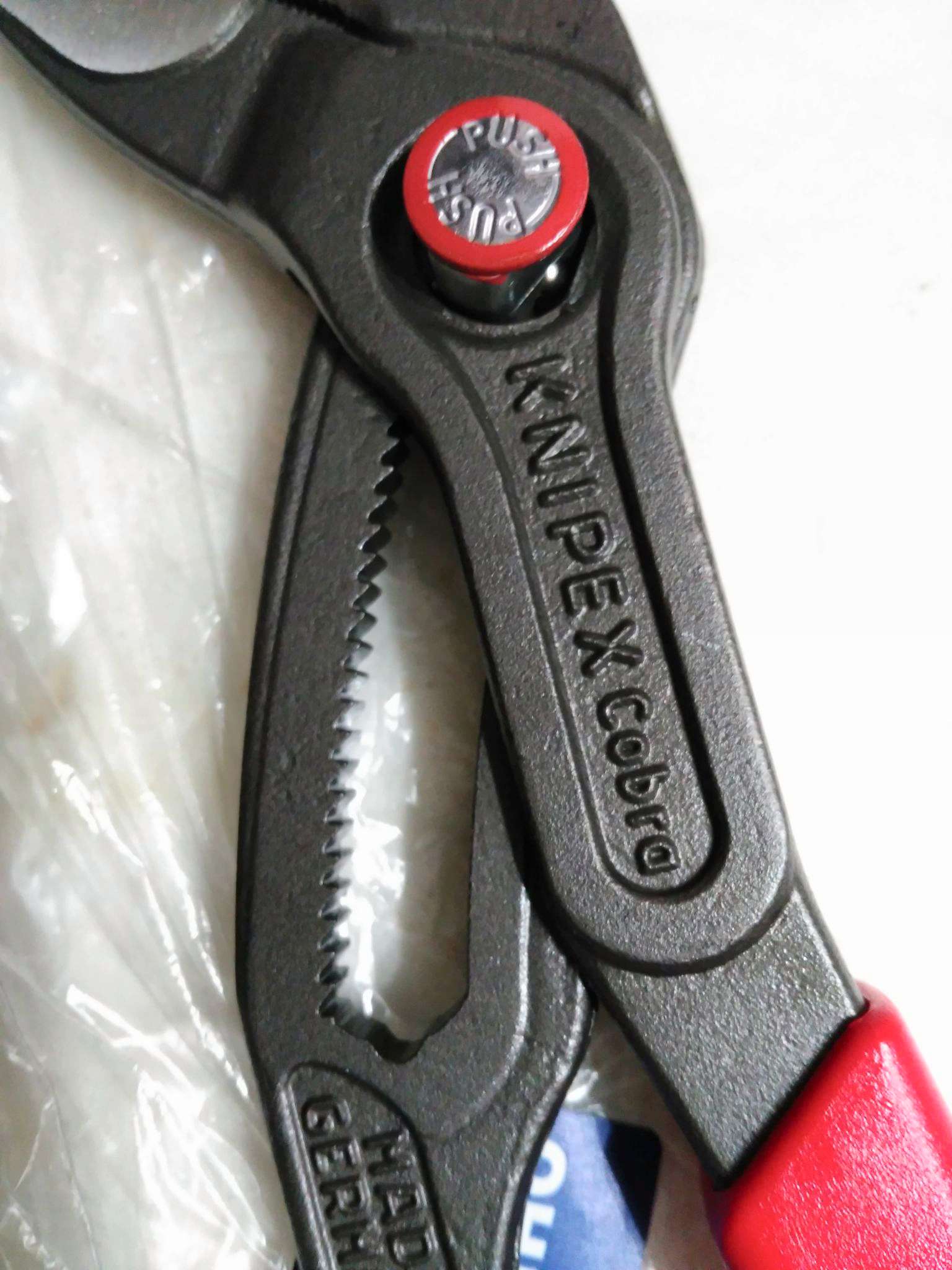 Клещи переставные Knipex 8722250 Cobra ® QuickSet, черненые, 250 mm.
