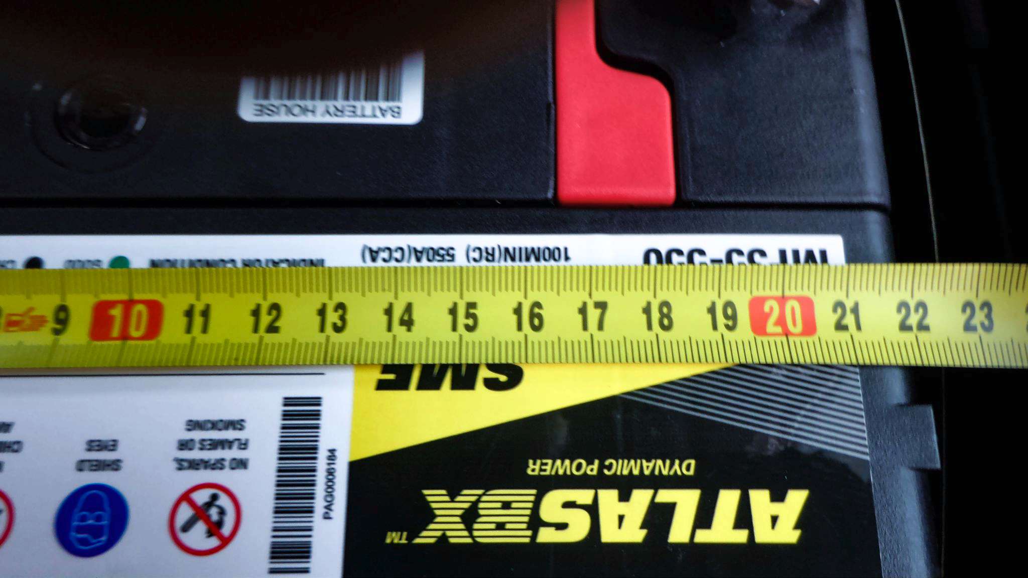 аккумулятор atlas mf35 550