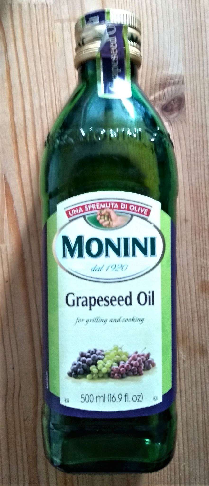 Масло MONINI Grapeseed Oil из виноградных косточек 0,5 л — купить в ...