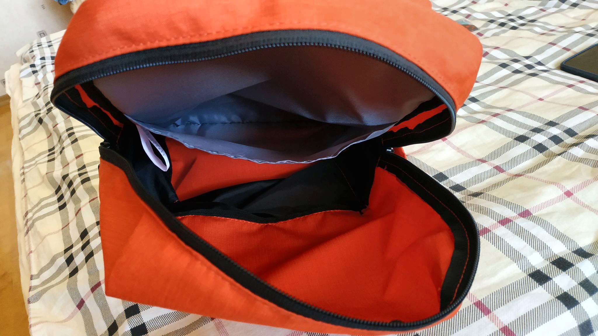 TKLoop 24L Orange Casual Daypack - Waterproof Hiking Backpack With Laptop Sleeve, Breathable Straps