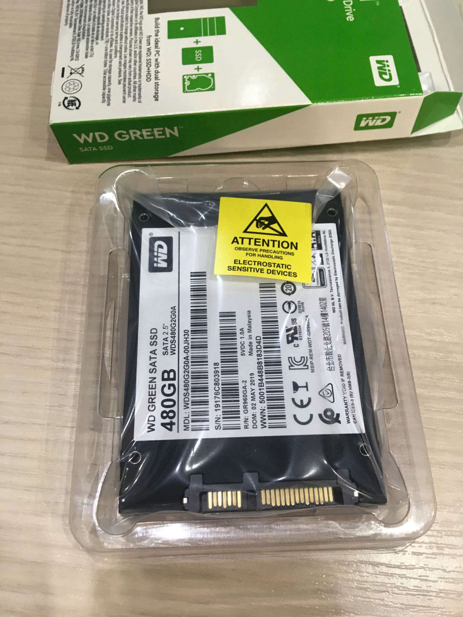 SSD диск WESTERN DIGITAL WD 2.5 Green 480Gb SATA III 3D TLC WDS480G2G0A ...