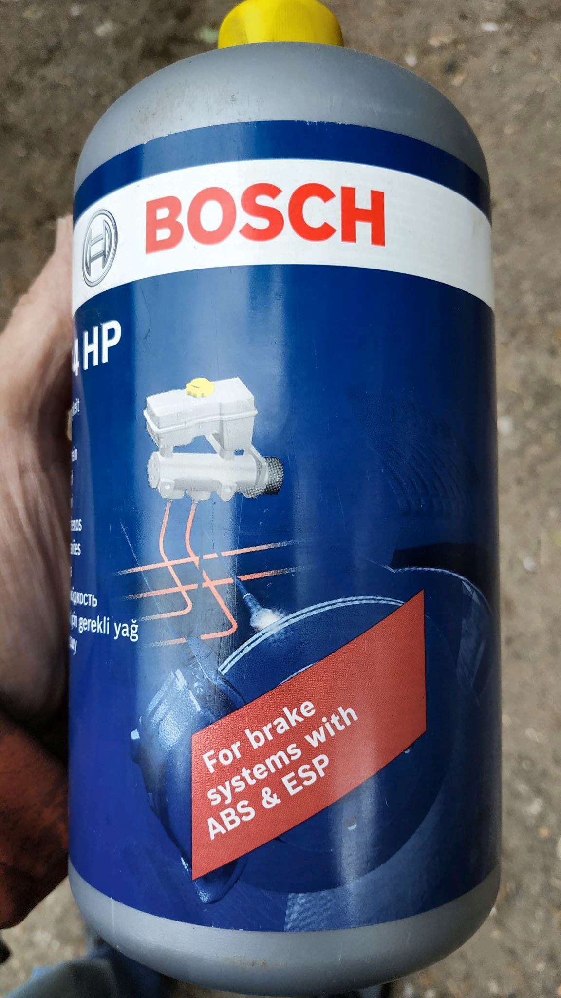 Тормозная жидкость BOSCH DOT4 HP 1,0 л авто с ABS 1987479113 — купить в ...