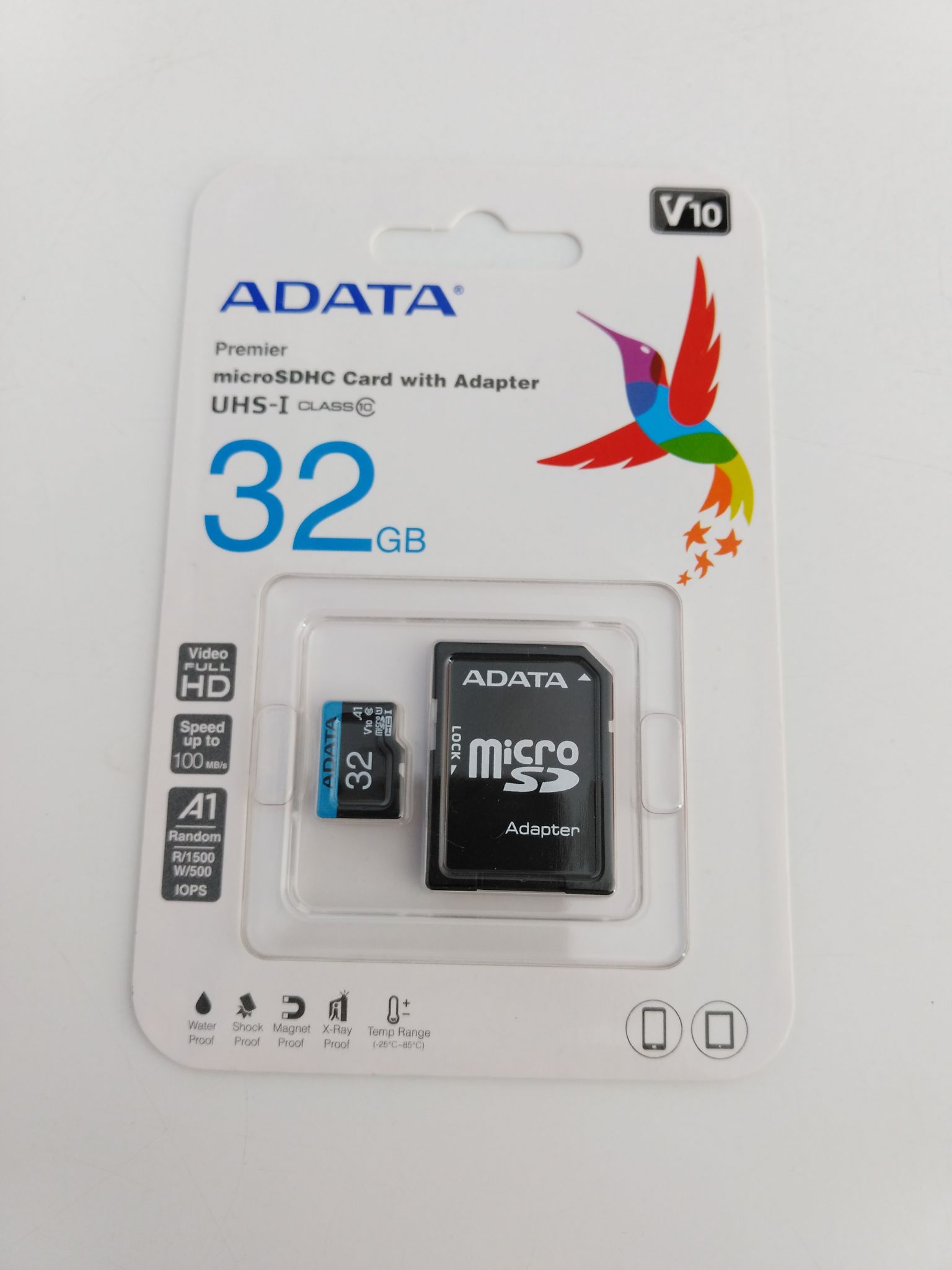 Карта памяти micro SDHC 32Gb Adata Premier UHS-I U1 V10 A1 + ADP (85/25  Mb/s) AUSDH32GUICL10A1-RA1 — купить в интернет-магазине ОНЛАЙН ТРЕЙД.РУ