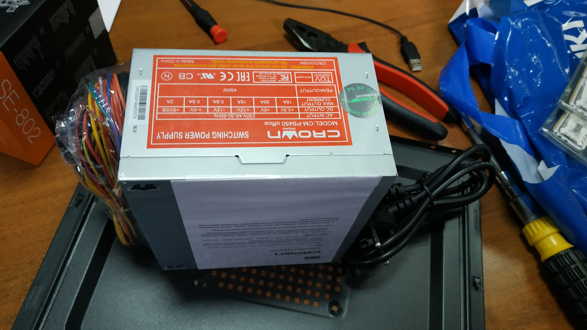 Блок питания CROWN MICRO CM-PS450 office CM000001653 450W ATX — купить ...