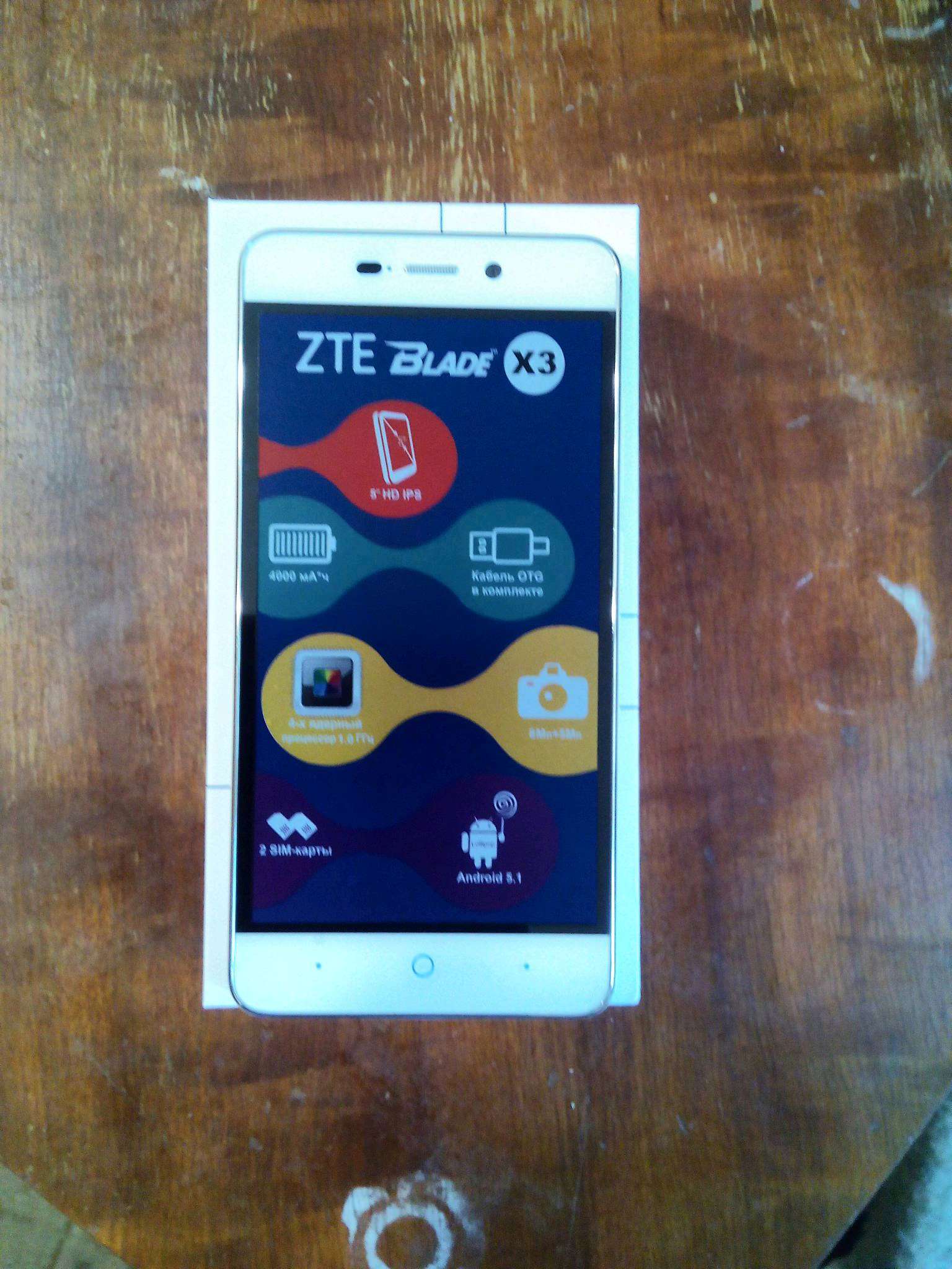 Смартфон ZTE Blade X3 White — купить в интернет-магазине ОНЛАЙН ТРЕЙД.РУ