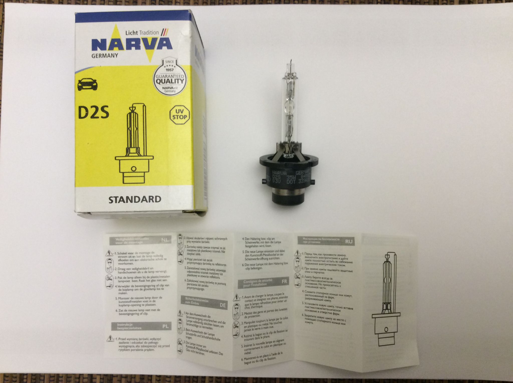 84002 NARVA Xenon D2S 85V 35W P32d-2, 4300K, Xenon Bulb, spotlight