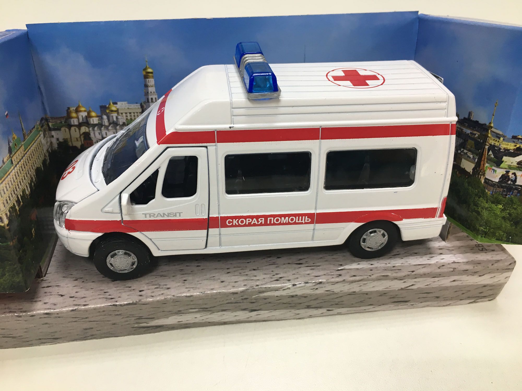 Машина Технопарк Ford Transit скорая 17x14x6