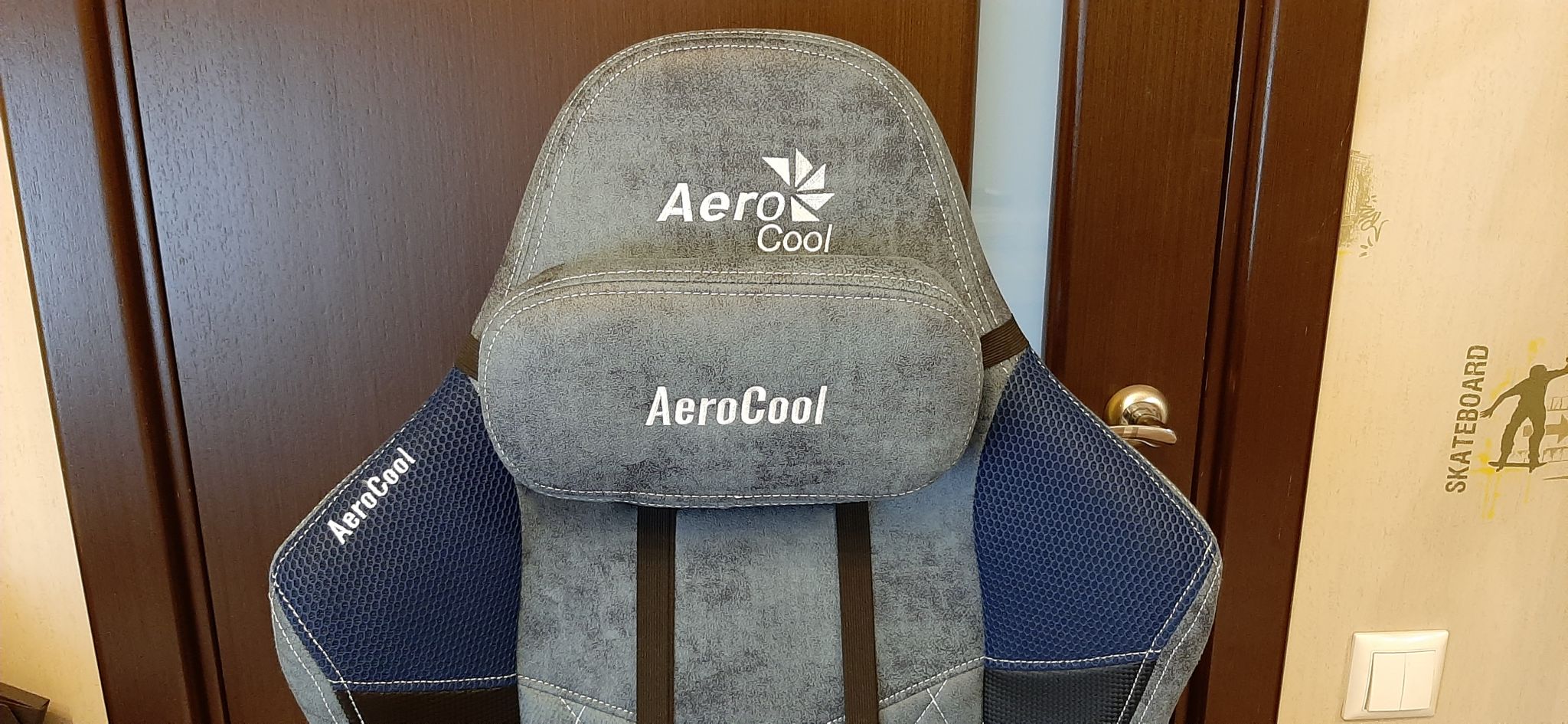 Компьютерное кресло aerocool duke steel blue