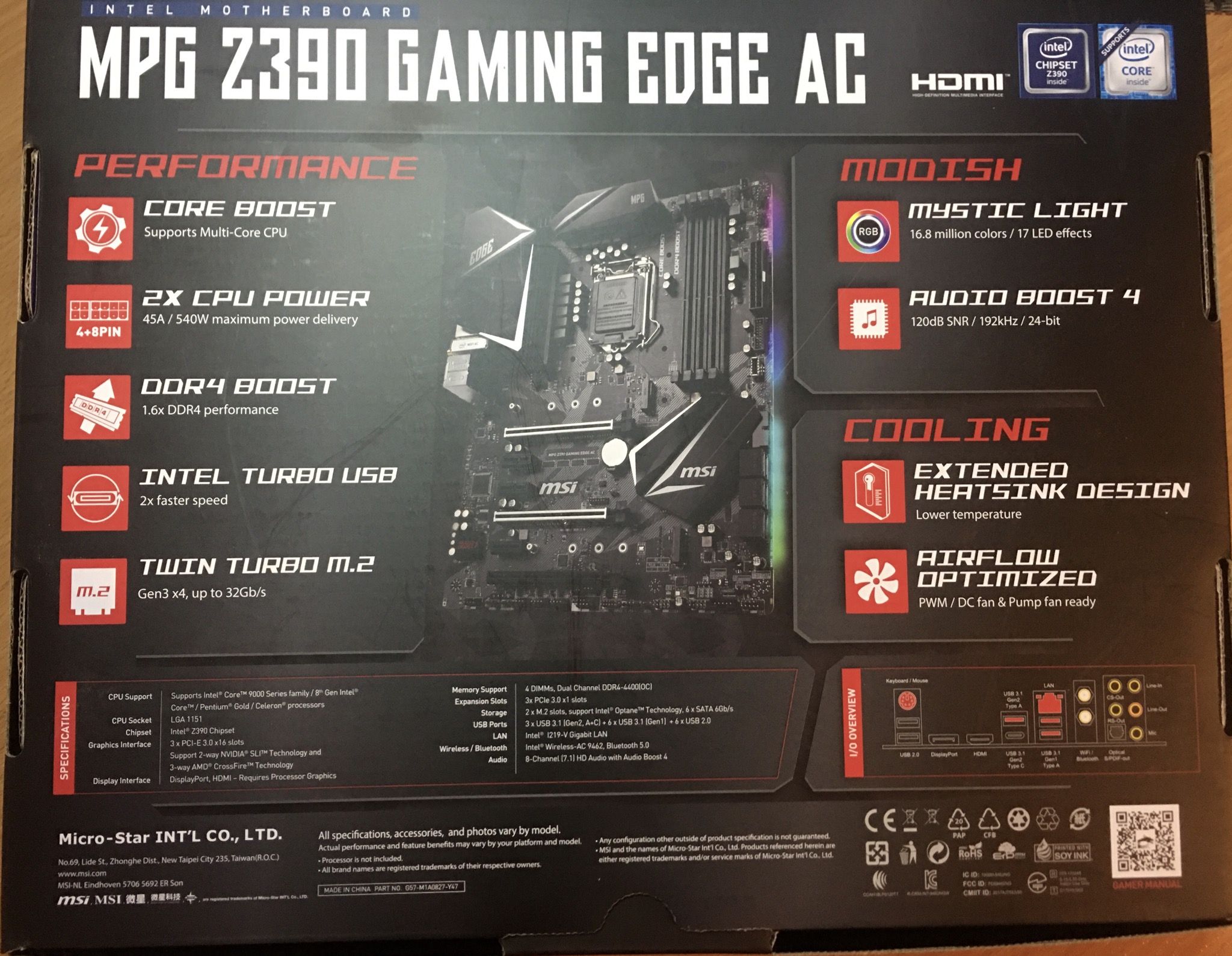 Z390 msi hotsell gaming edge ac
