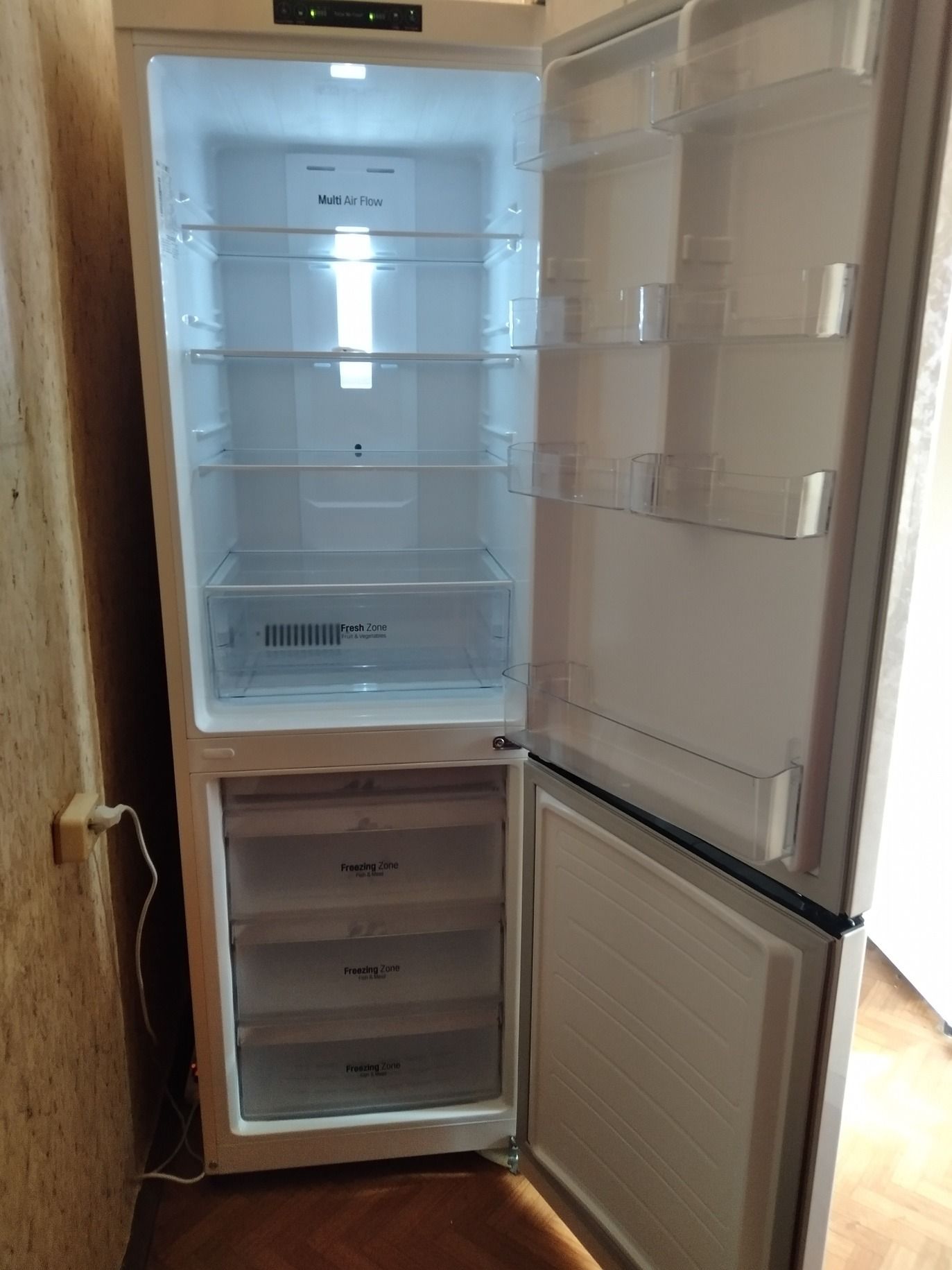 Холодильник LG ga-b419sejl, бежевый