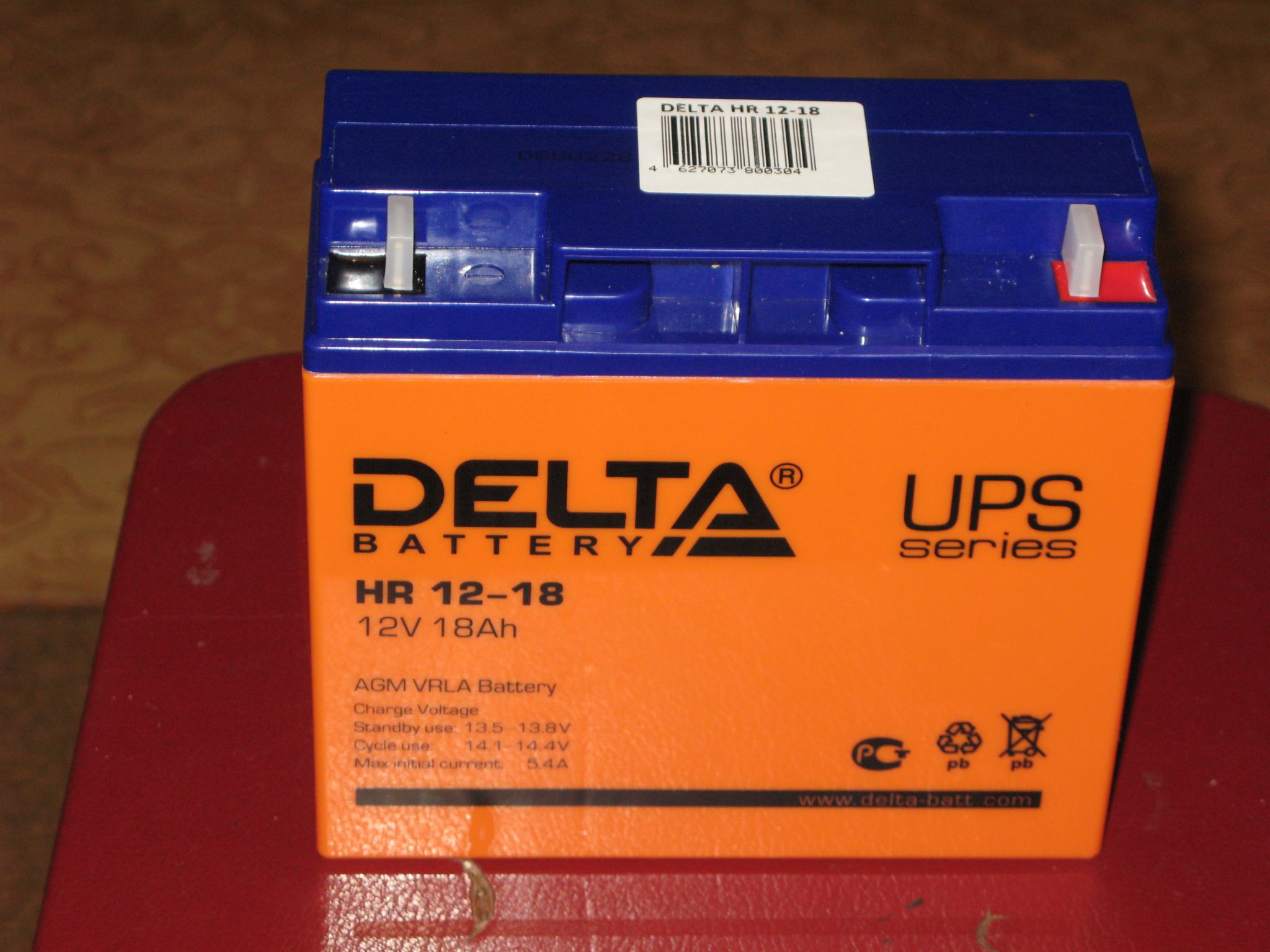 Delta hr 12 12. Аккумулятор Delta HR 12-18. HR 12-18 батарея Delta. Battery Delta hr12-18 (18a. Батарея ИБП Delta hr12-18.