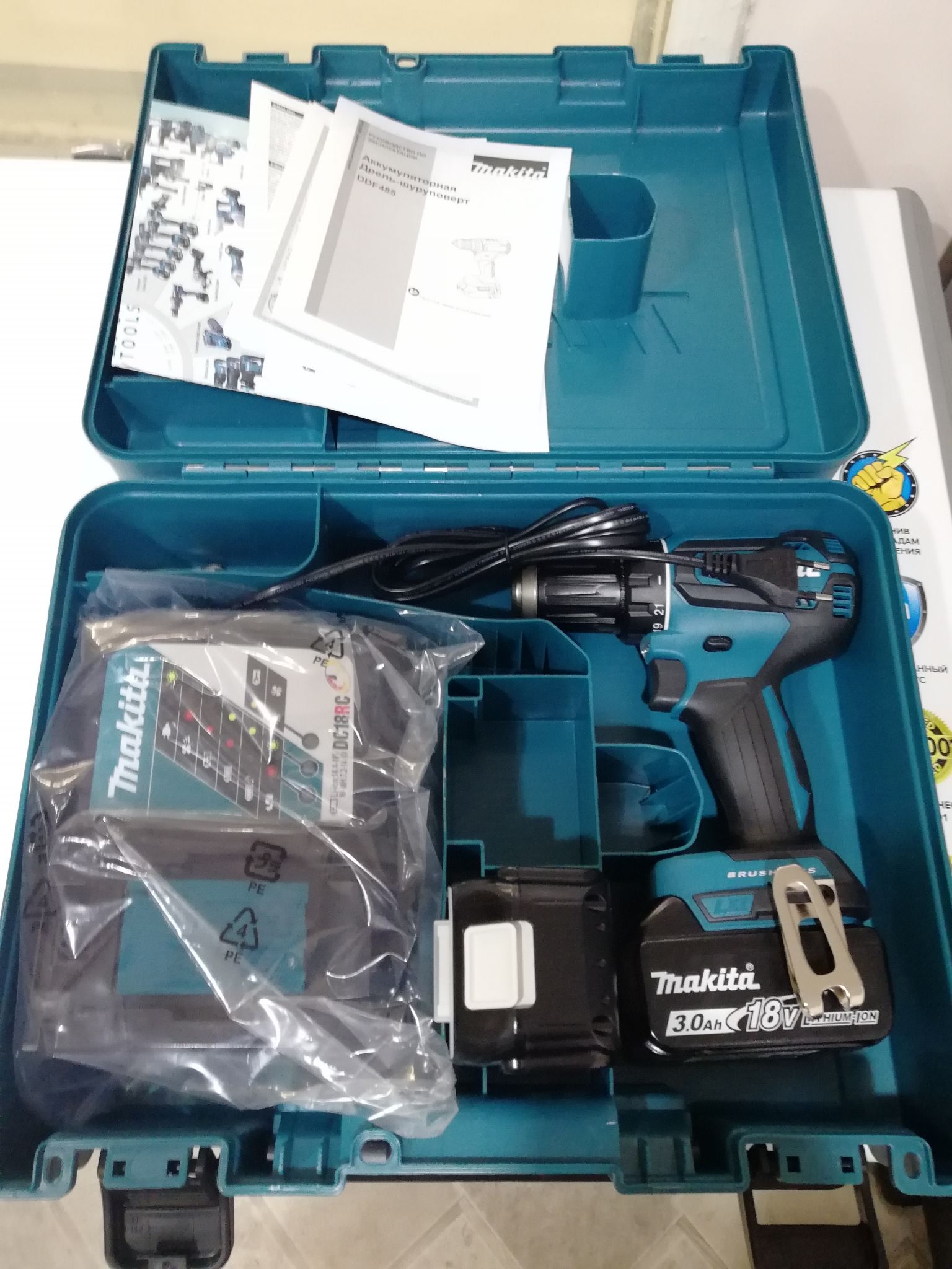 Аккумуляторный шуруповерт makita ddf485z