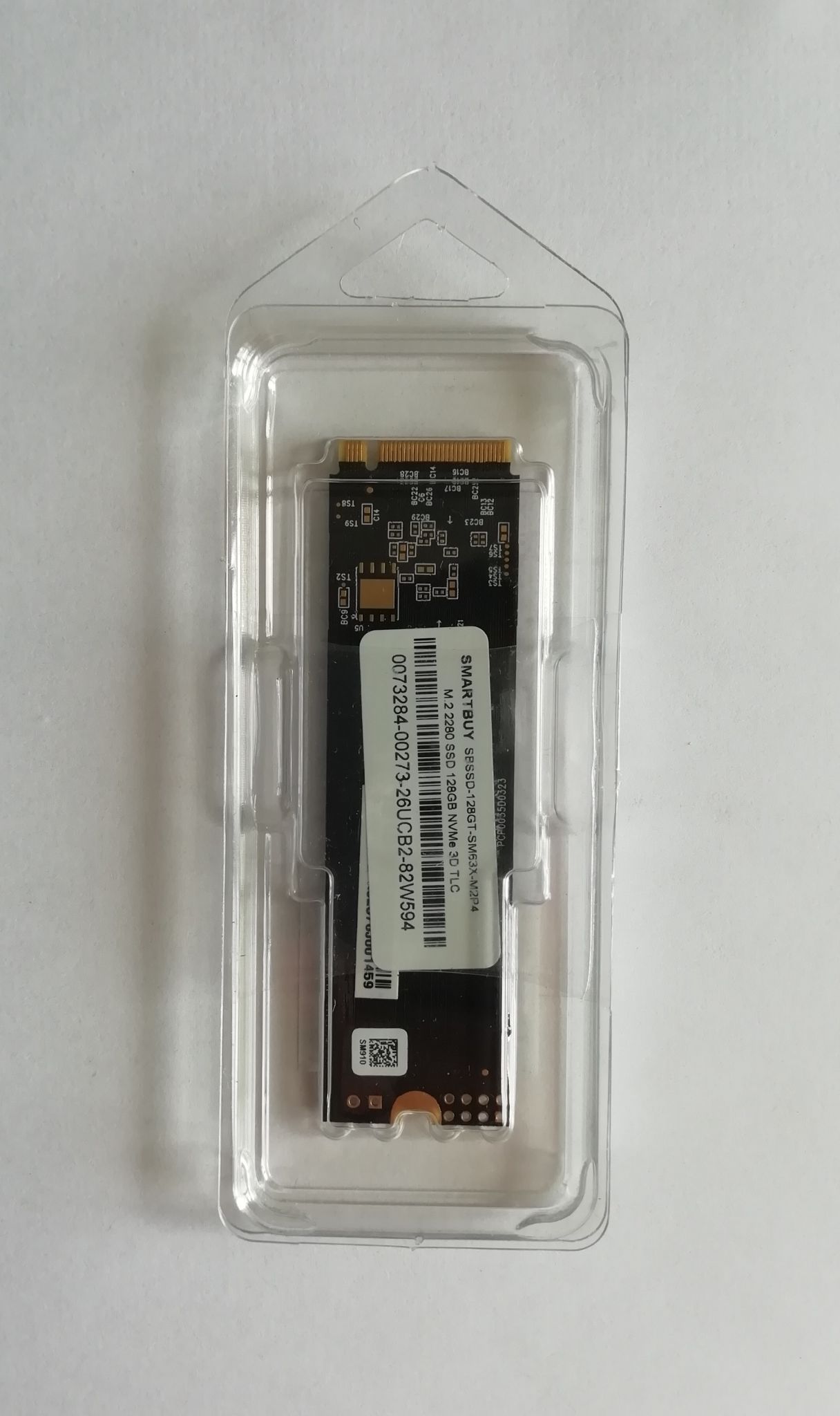 SSD диск SMARTBUY M.2 2280 Jolt SM63X 128 Гб NVMe PCIe3x4 3D TLC (SBSSD ...