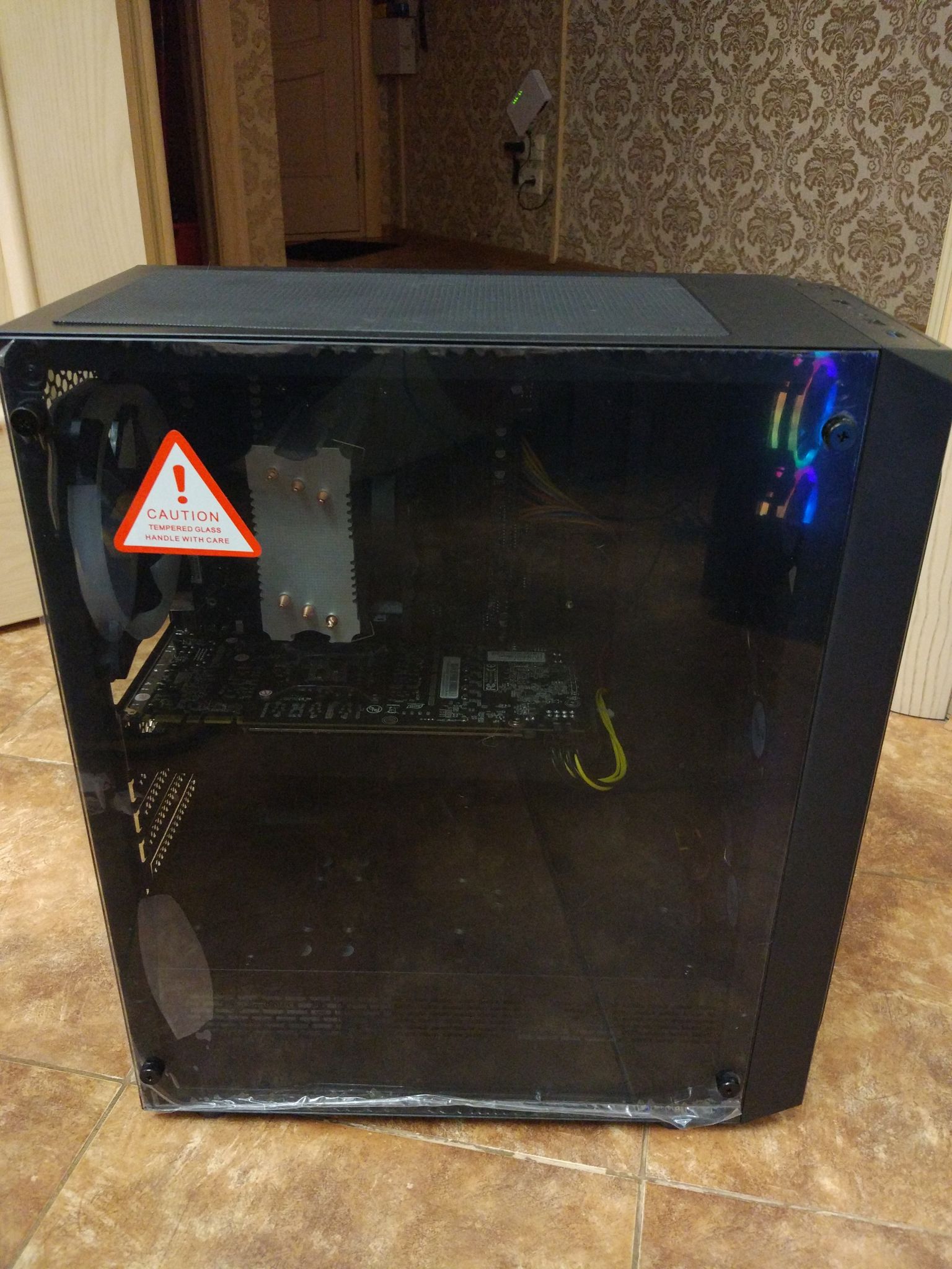 Корпус Powercase Mistral Z4 Mesh LED, черный (CMIZB-L4) — купить по ...