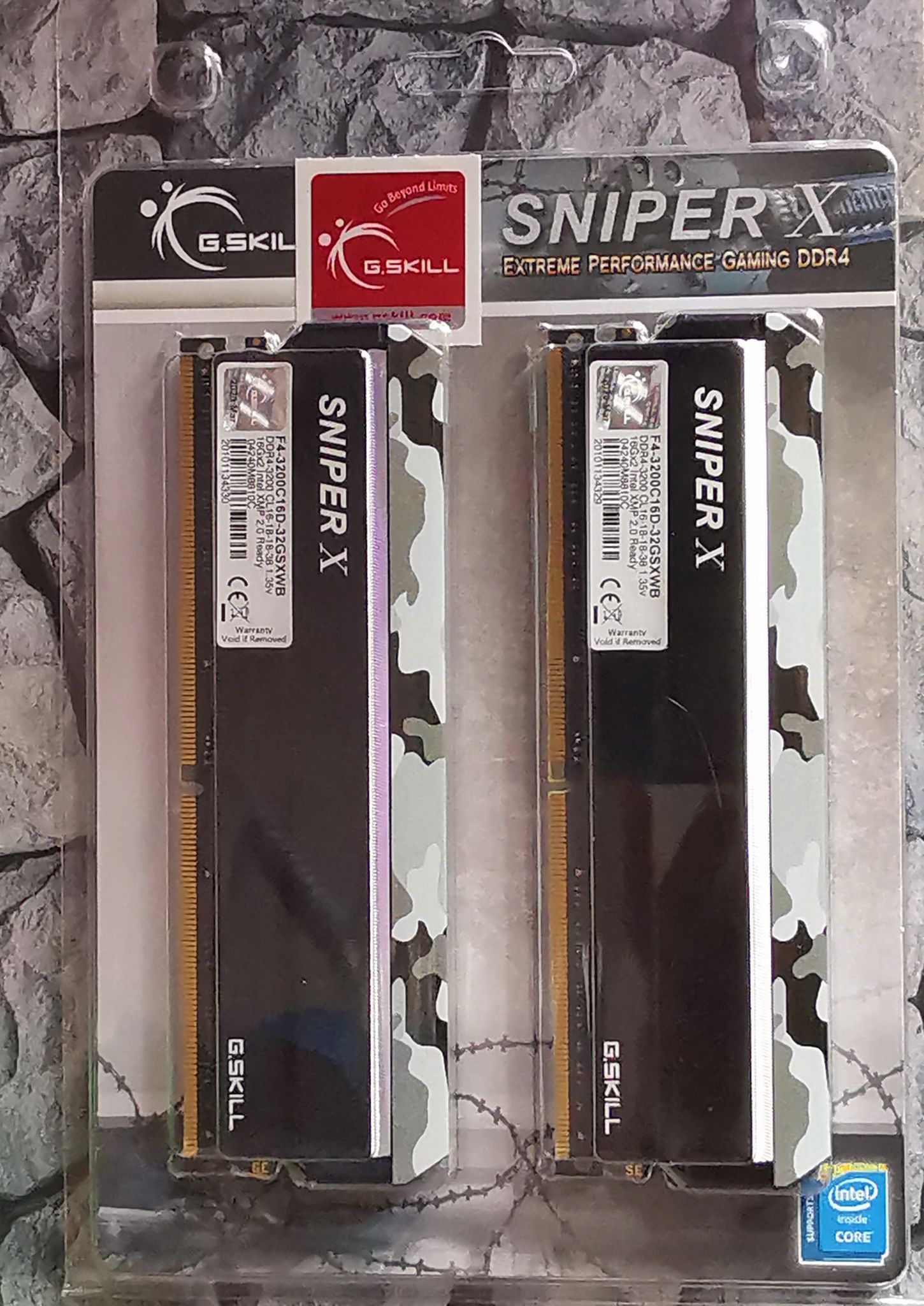 Оперативная память DDR4 G.SKILL SNIPER X 32GB (2x16GB kit) 3200MHz