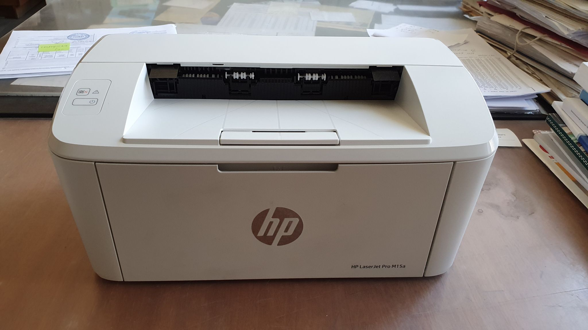 Как включить принтер hp laserjet pro m15a