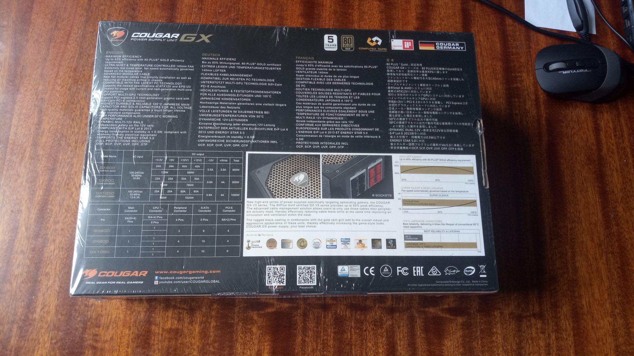 Блок питания Cougar GX800, 800W, 80+ Gold — купить по низкой цене в ...
