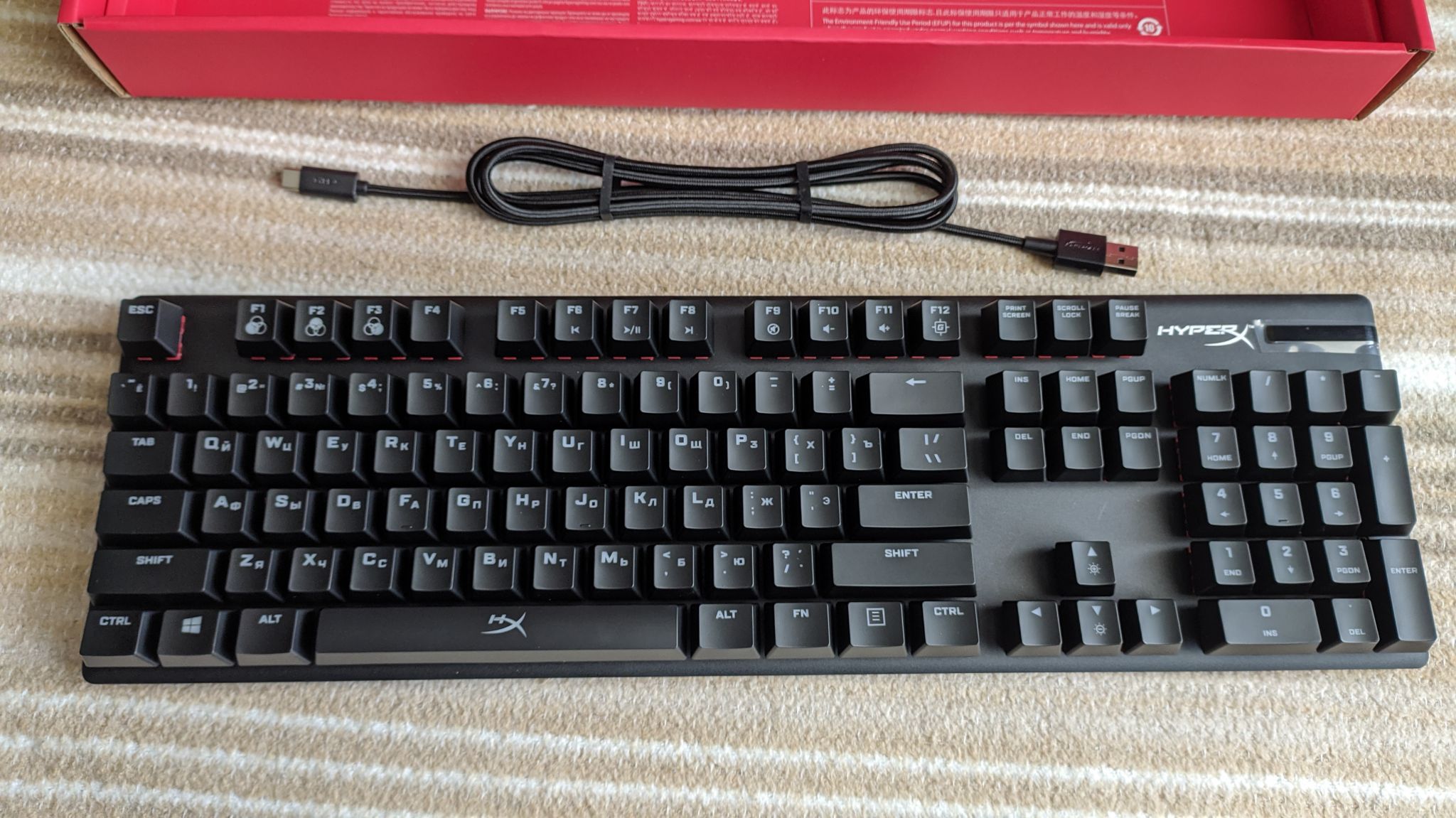 Клавиатура HyperX Alloy Origins механическая (черный) HX-KB6RDX-RU.