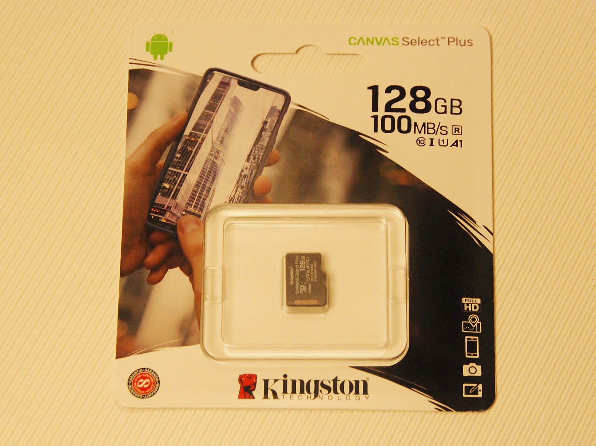 Карта памяти microsdxc uhs i u3 kingston canvas select plus 512 гб