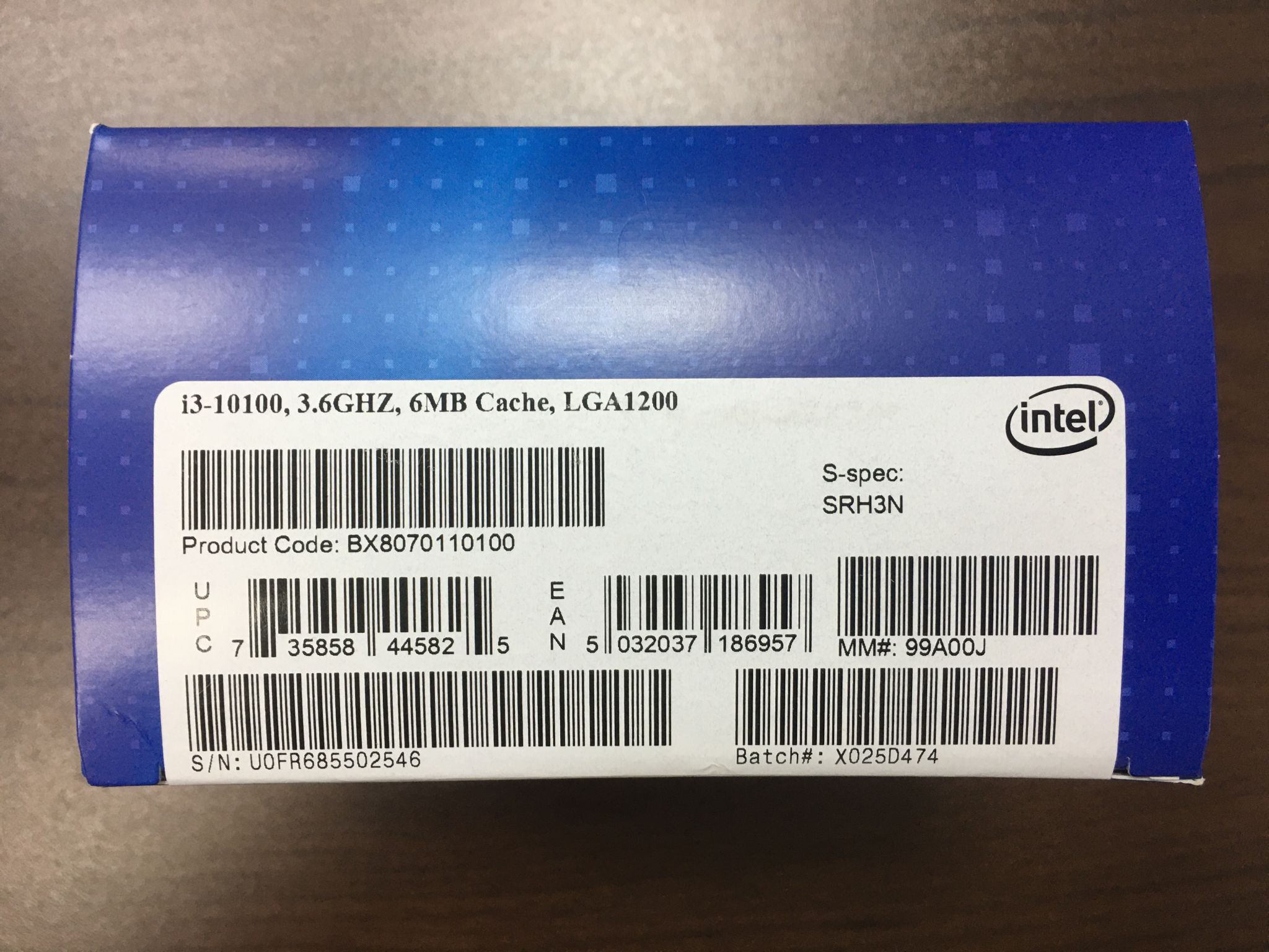 Процессор INTEL Core i3-10100 LGA1200 BOX BX8070110100 — купить по ...