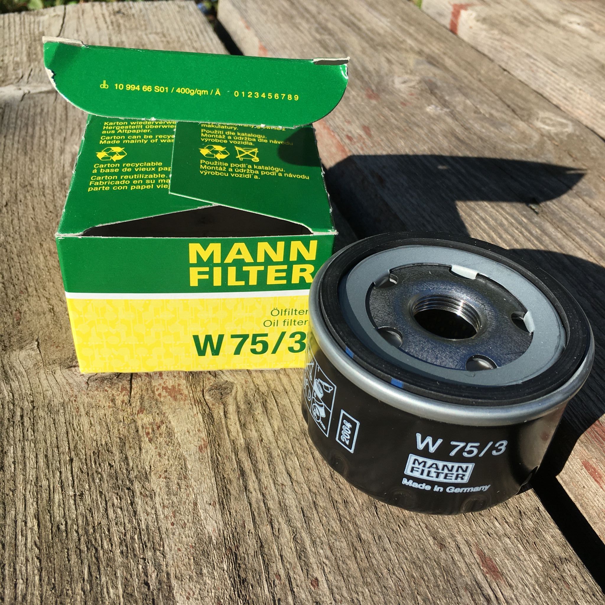 Фильтр масляный MANN-FILTER W 75/3 — купить в интернет-магазине ОНЛАЙН ...