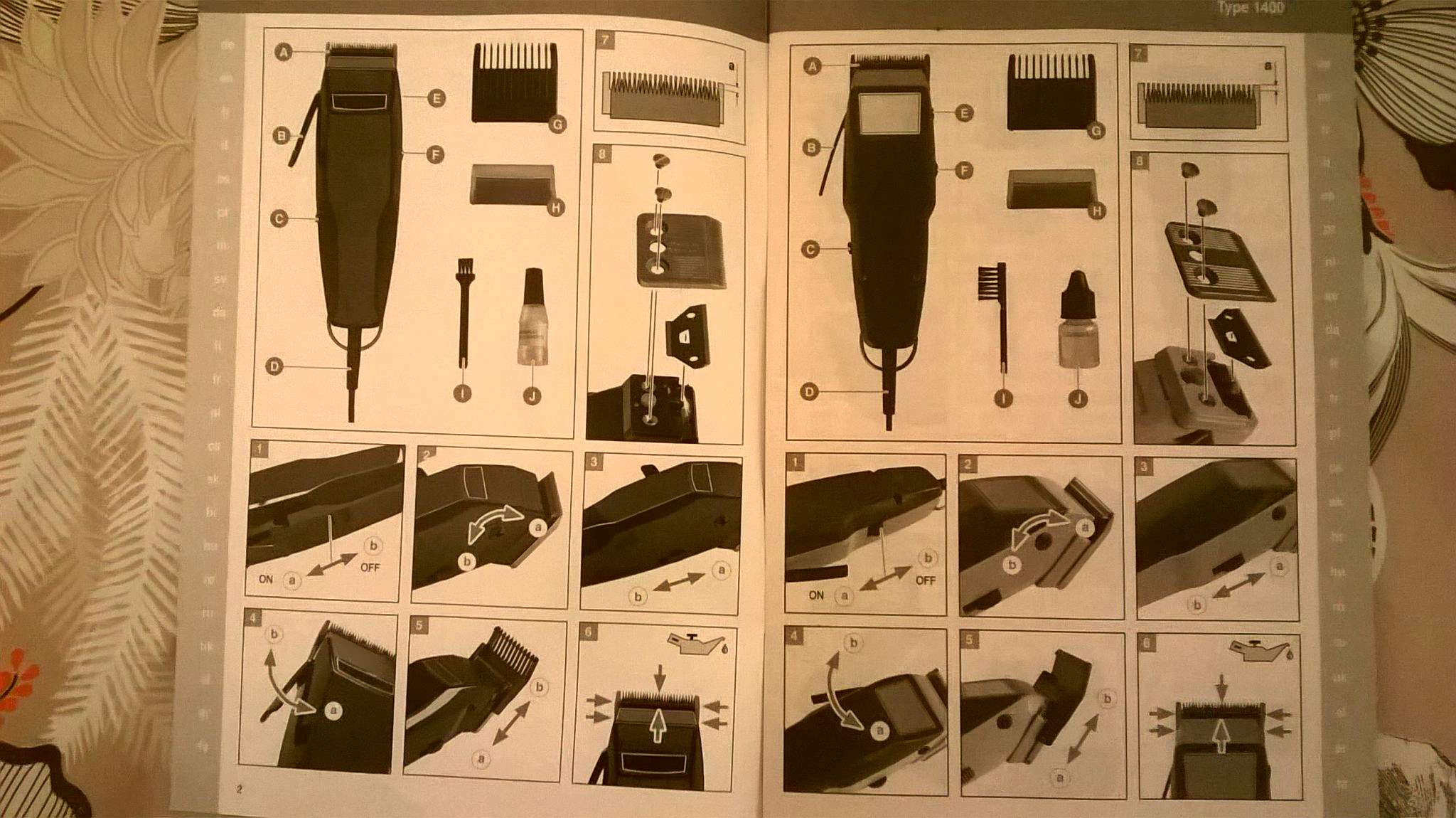Инструкция по эксплуатации машинки для стрижки волос мозер 1400