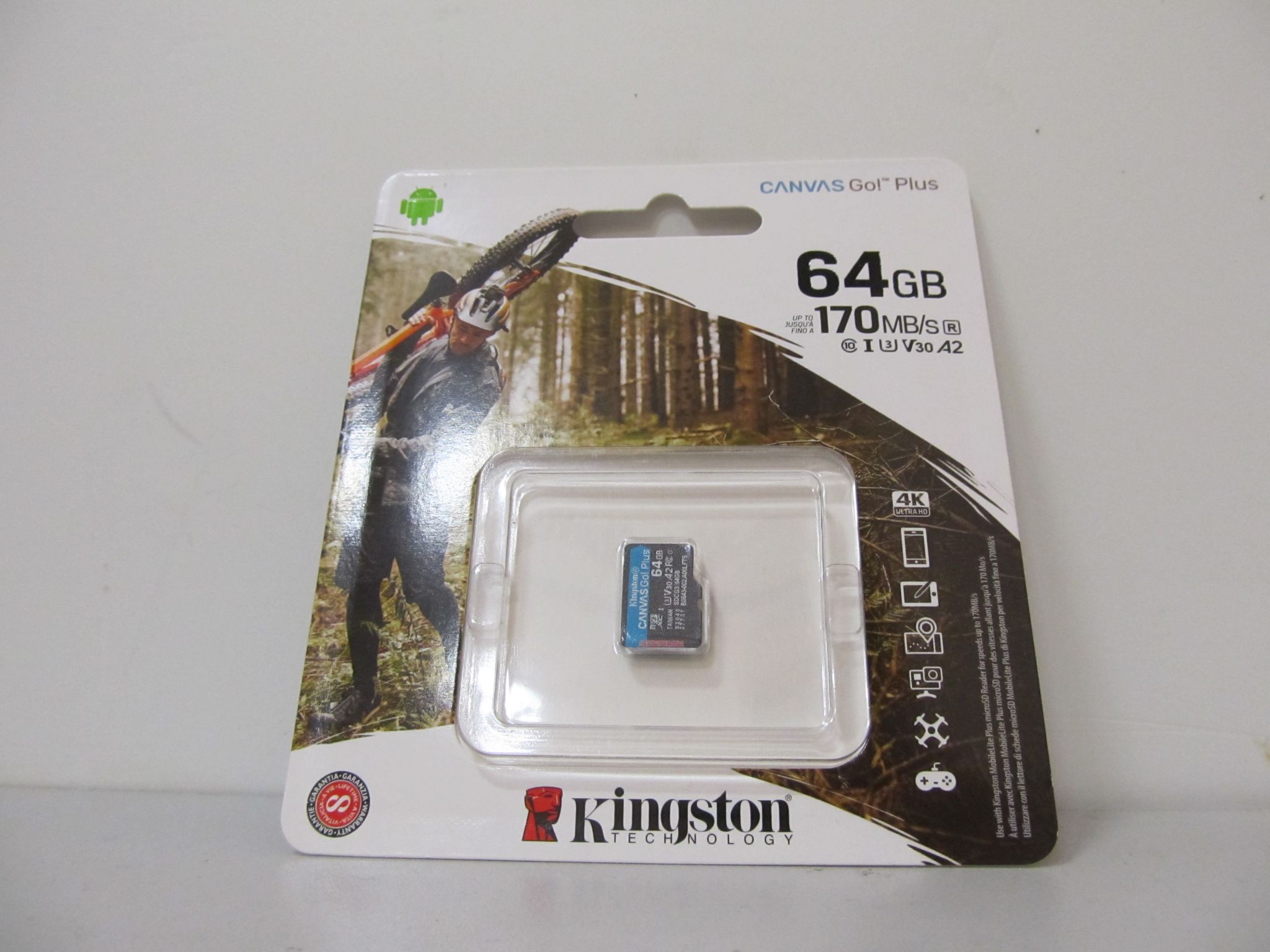 Карта памяти kingston canvas go plus